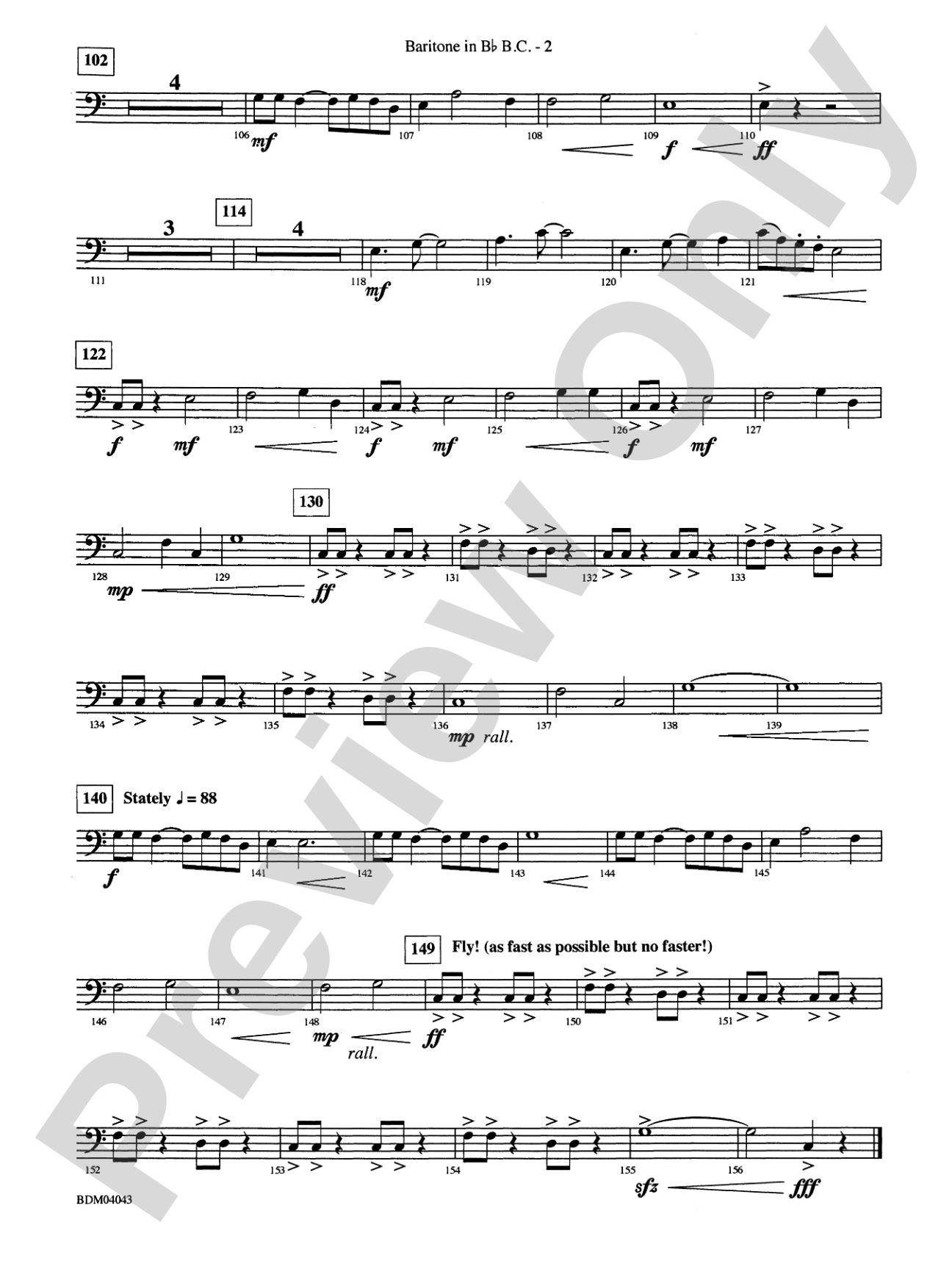 Kronos: (wp) B-flat Baritone B.C.