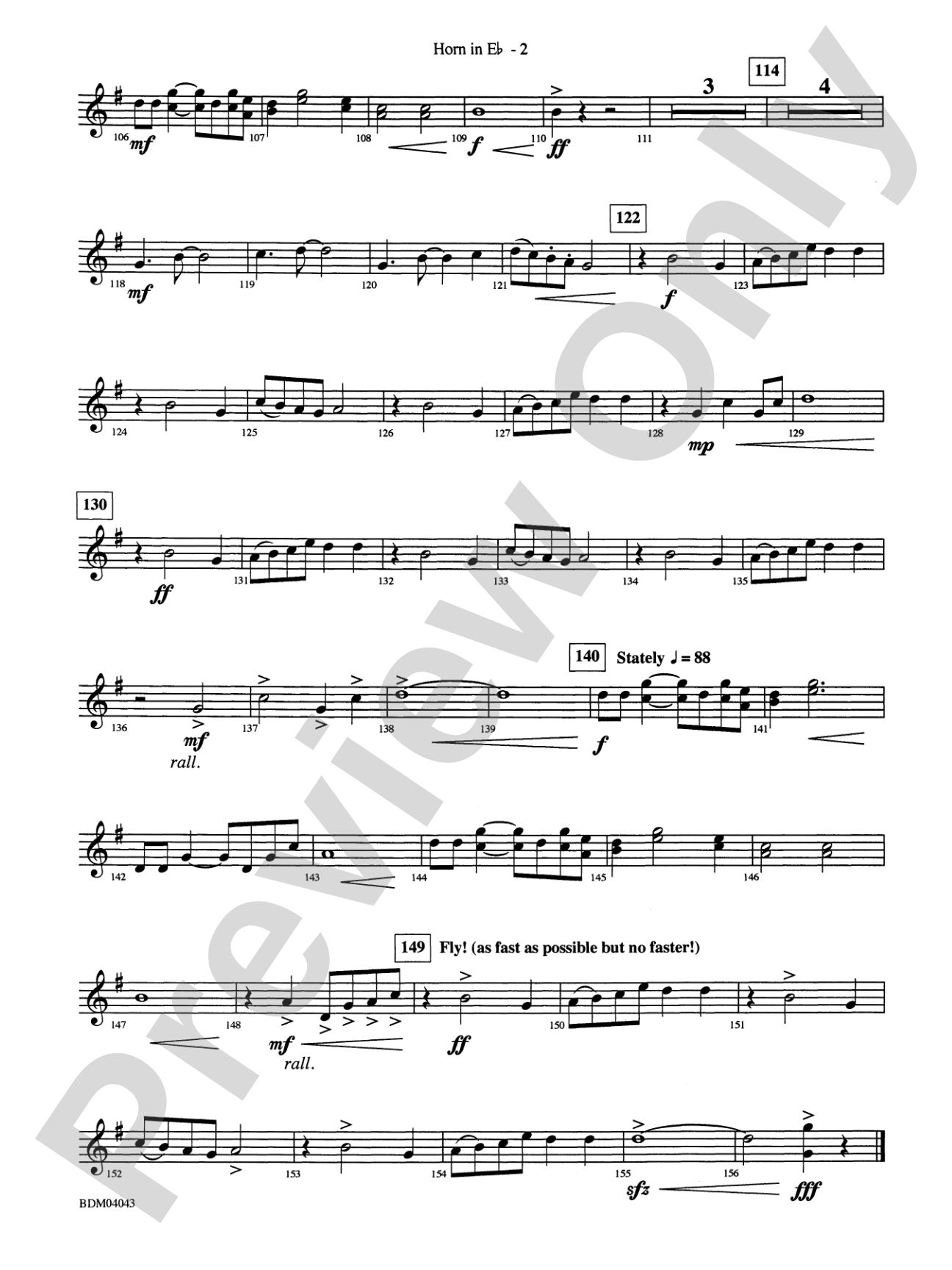Kronos: (wp) 1st Horn in E-flat