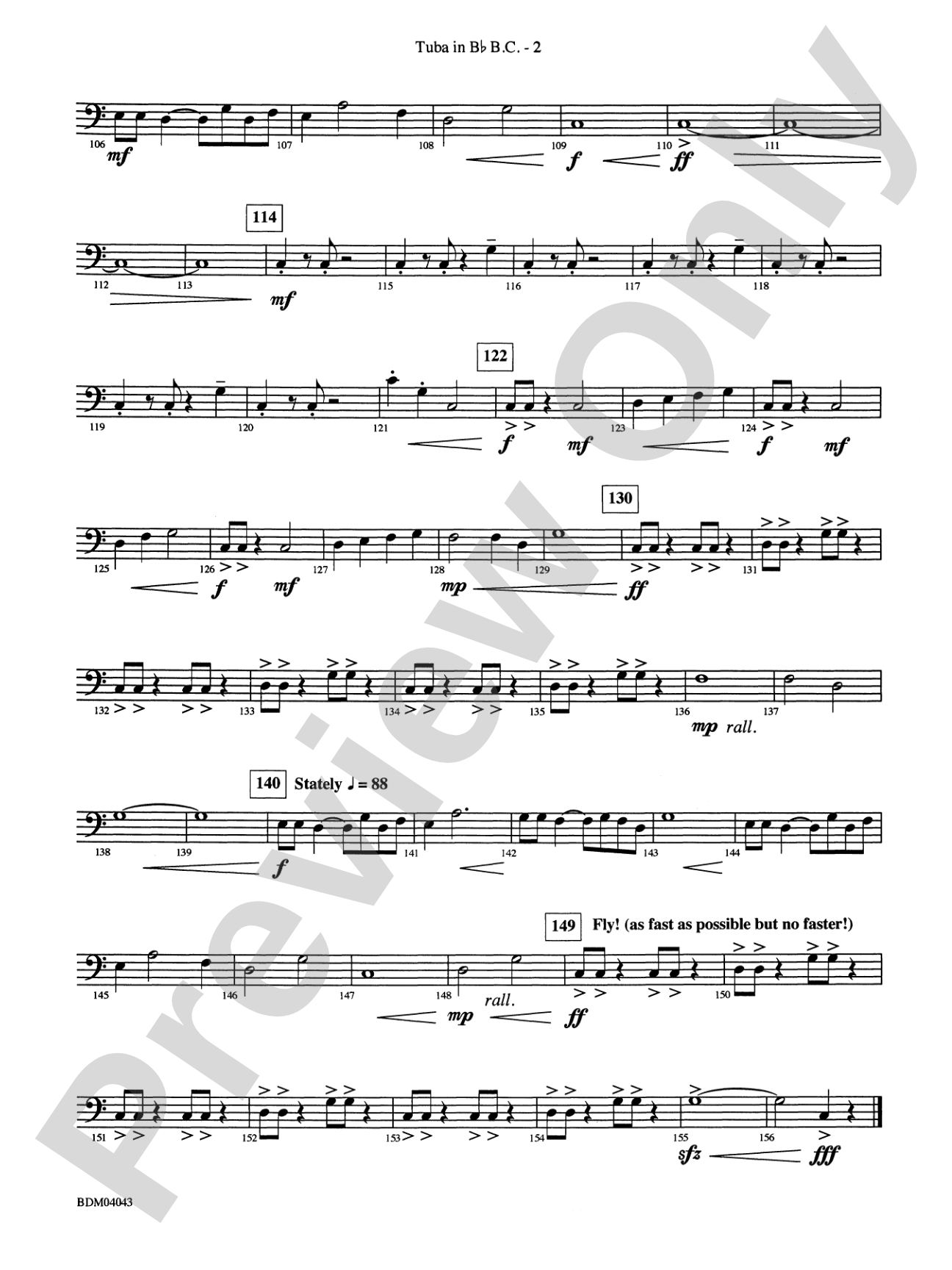 Kronos: (wp) B-flat Tuba B.C.