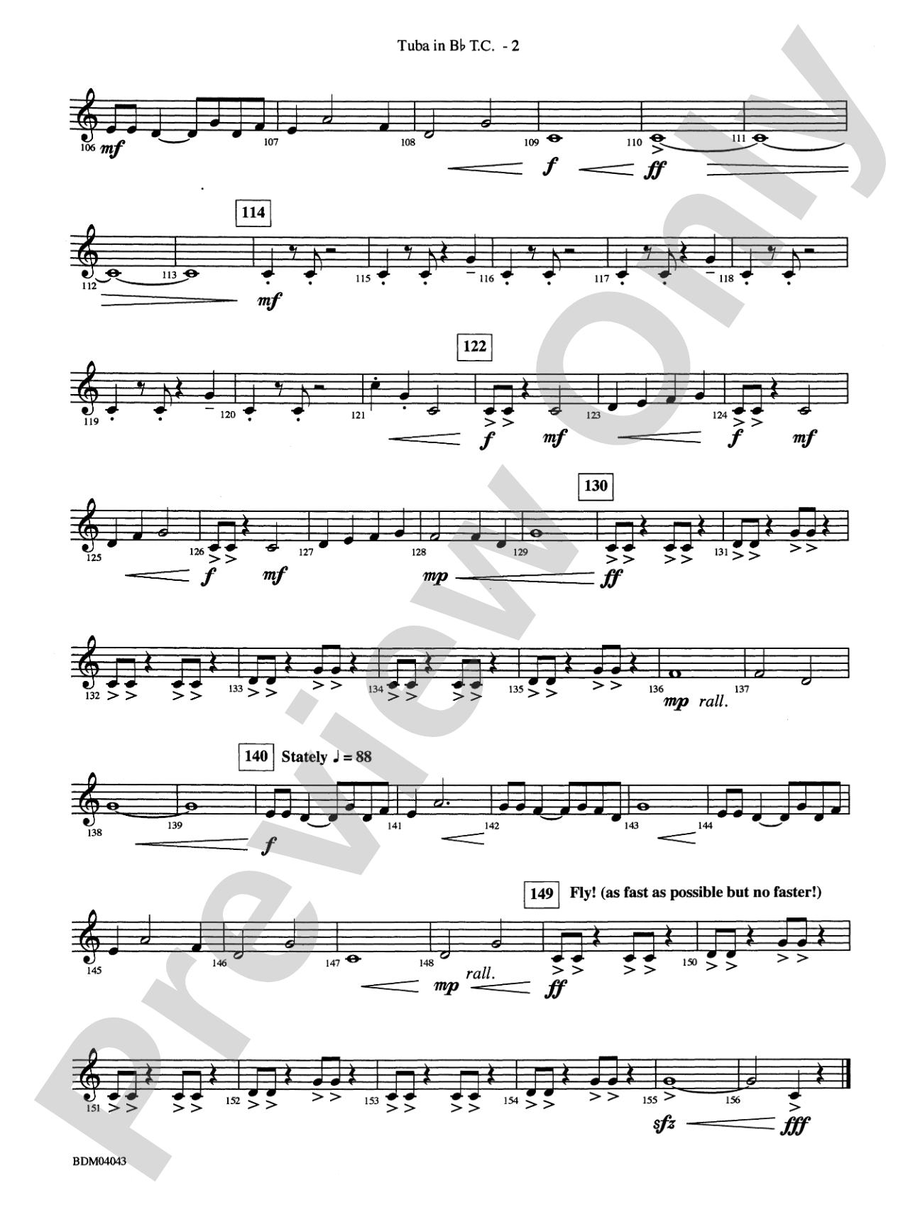 Kronos: (wp) B-flat Tuba T.C.