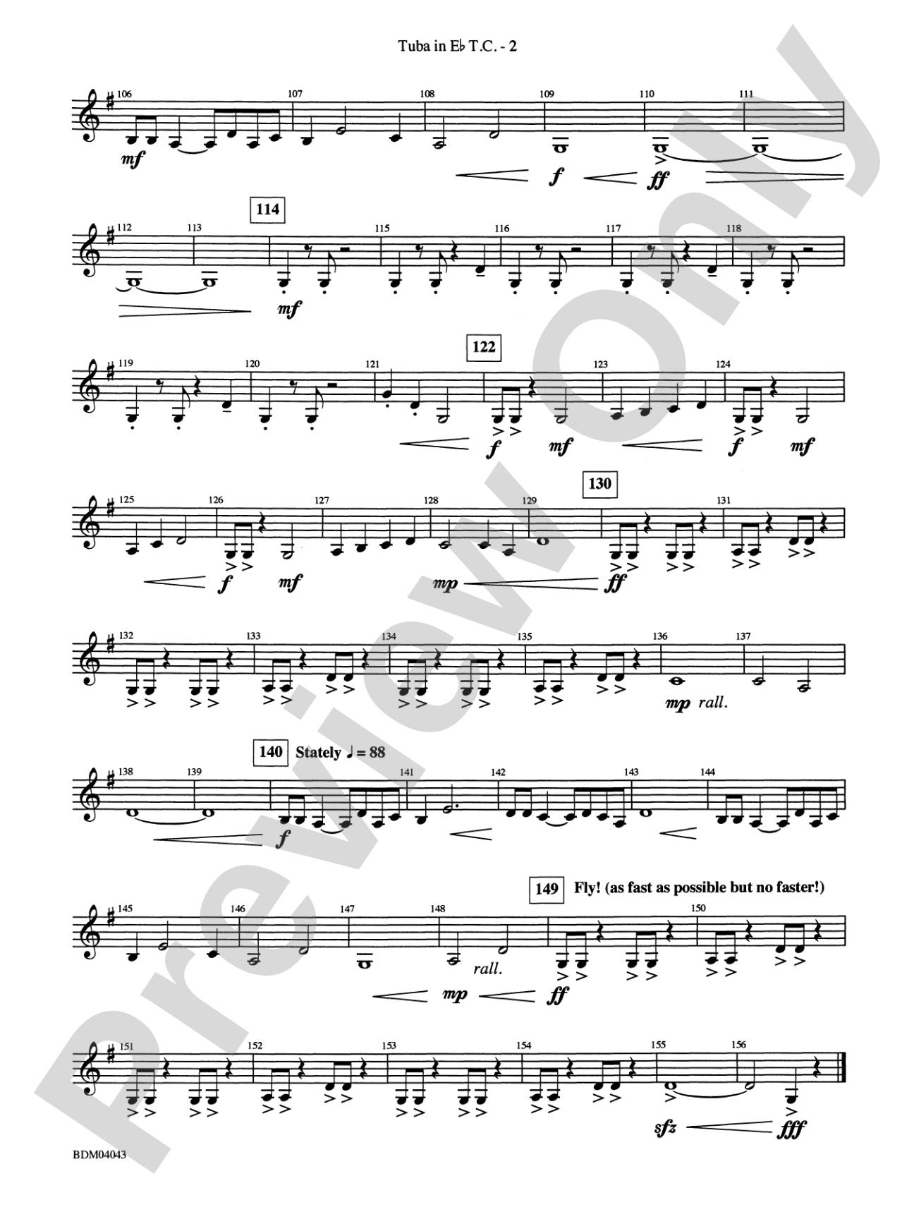 Kronos: (wp) E-flat Tuba T.C.