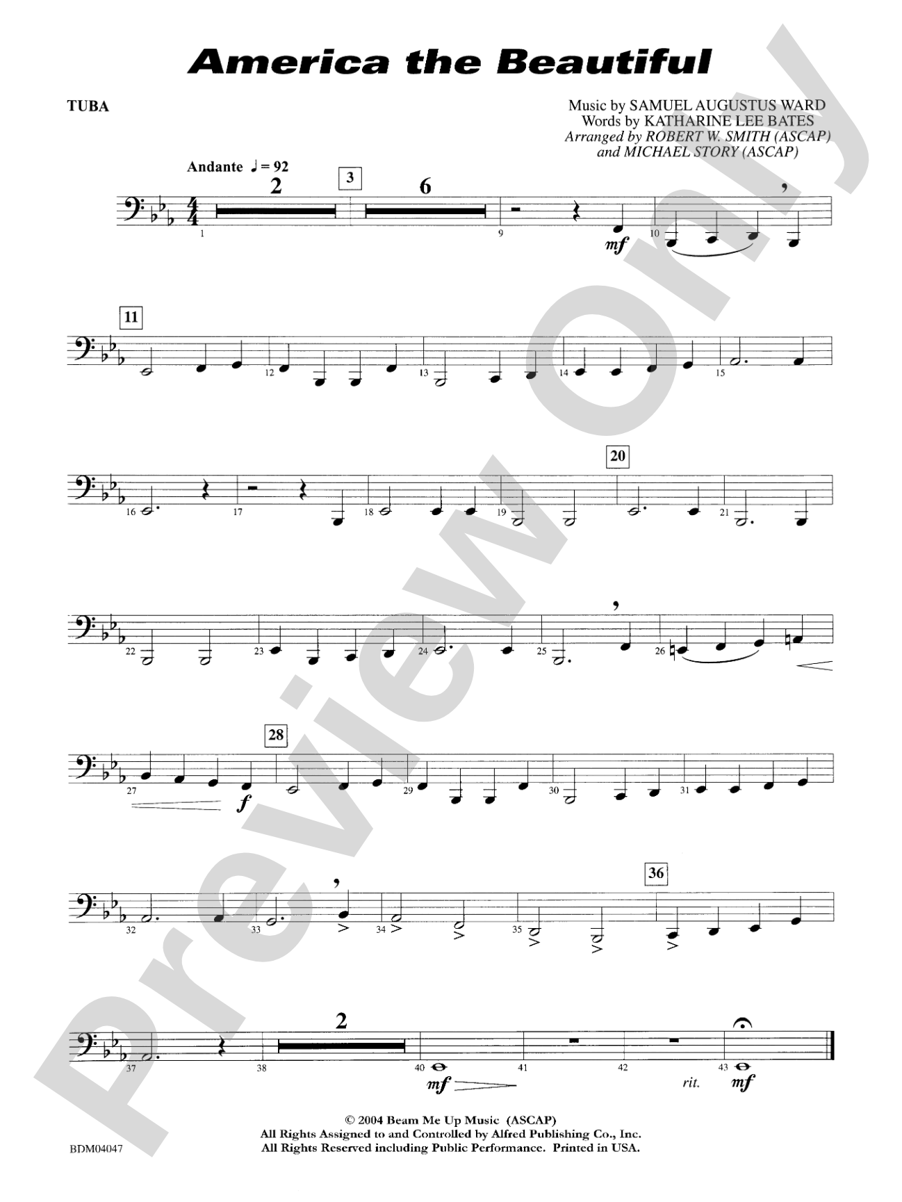 America, the Beautiful: Tuba