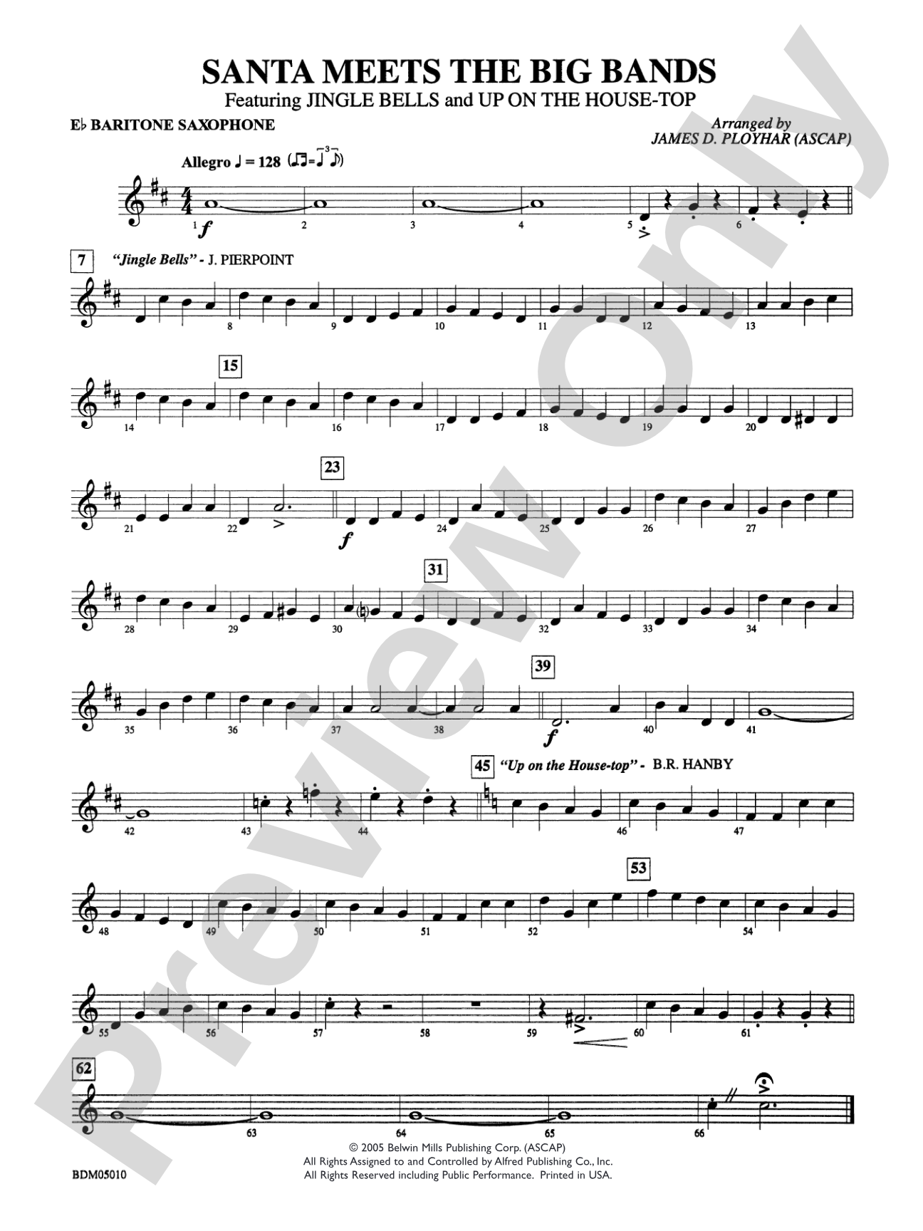 Santa Meets the Big Bands: E-flat Baritone Saxophone