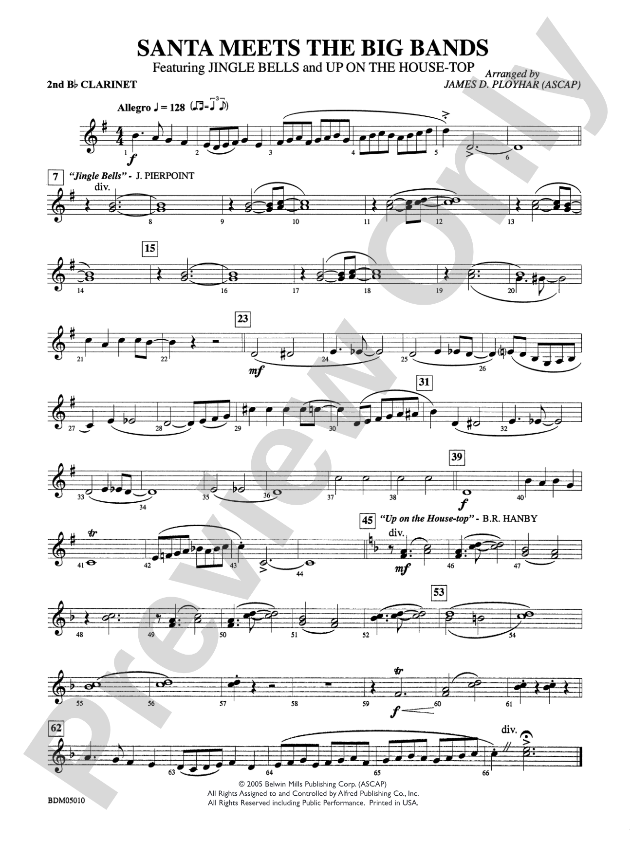 Santa Meets the Big Bands: 2nd B-flat Clarinet