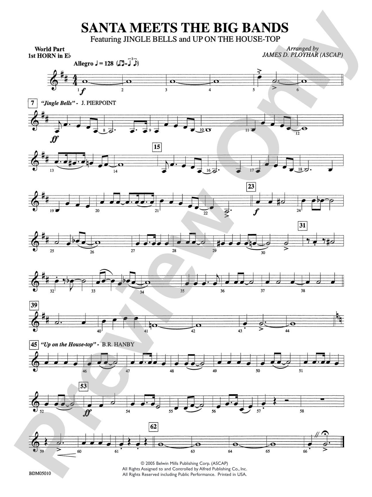 Santa Meets the Big Bands: WP 1st Horn in E-flat