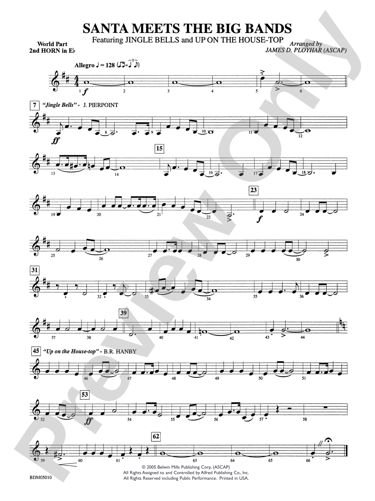 Santa Meets the Big Bands: WP 2nd Horn in E-flat