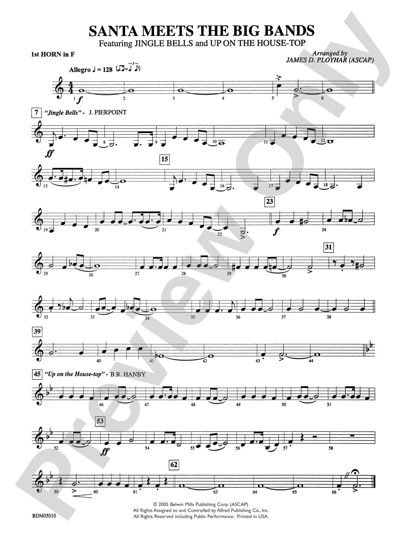 Santa Meets the Big Bands: 1st F Horn