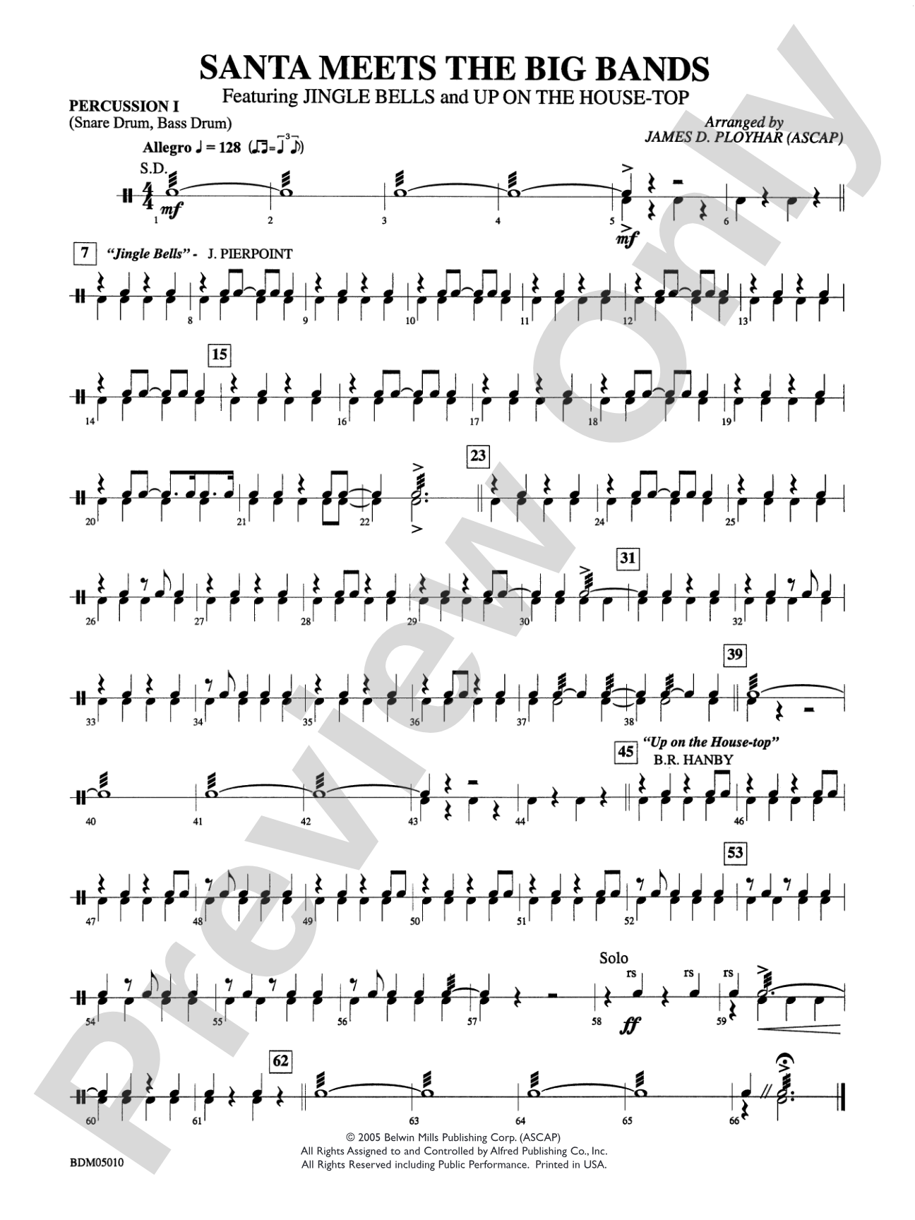 Santa Meets the Big Bands: 1st Percussion
