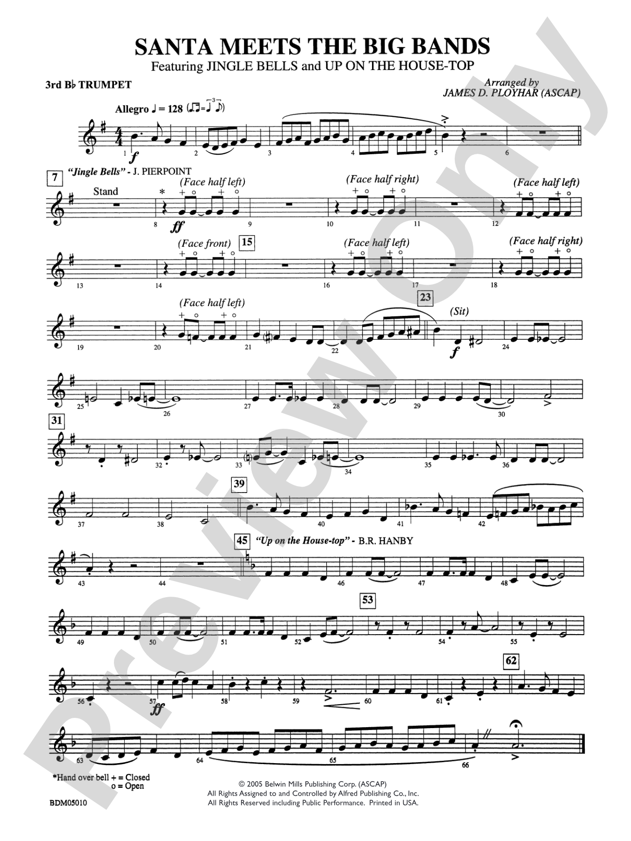 Santa Meets the Big Bands: 3rd B-flat Trumpet