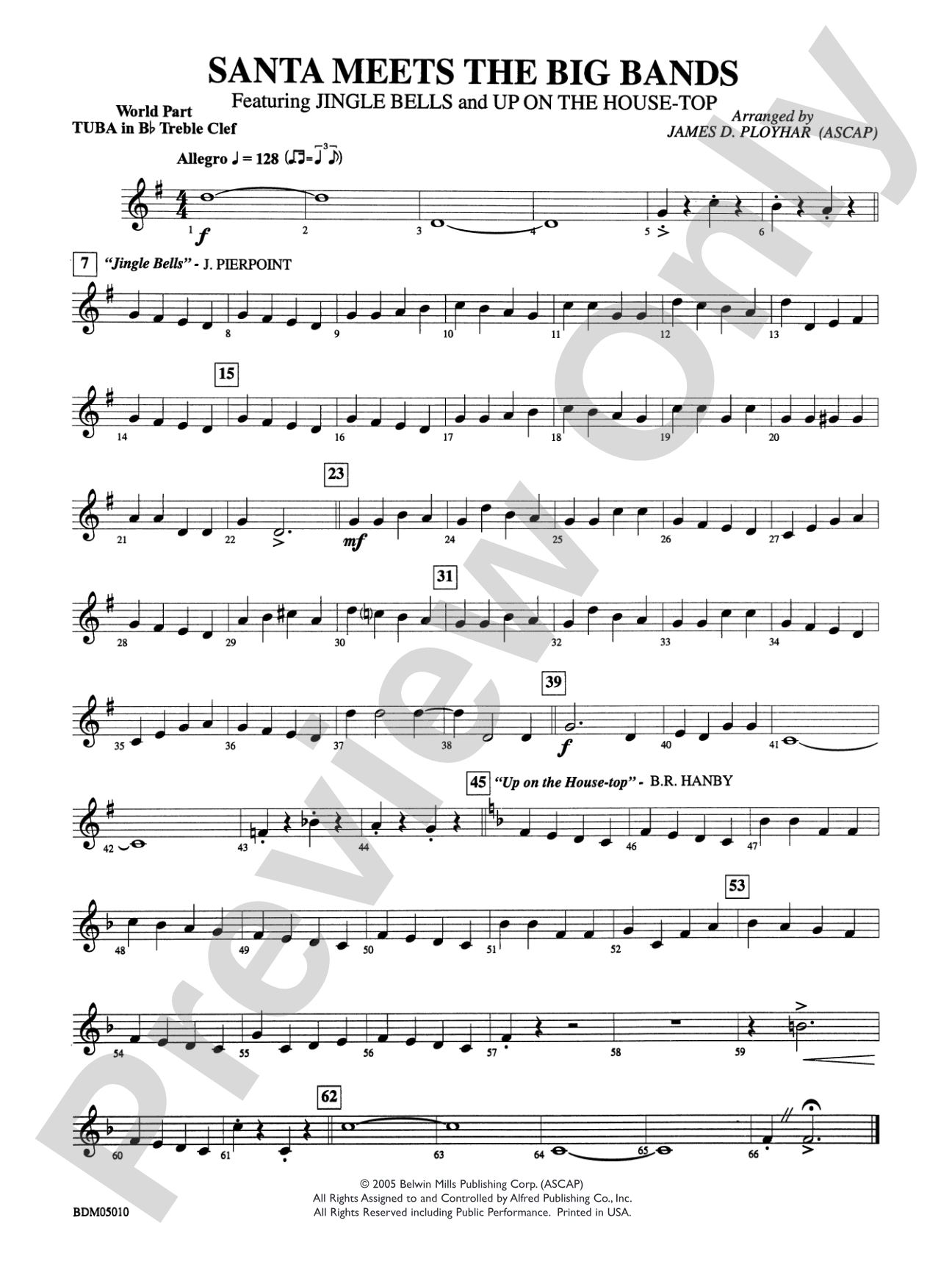 Santa Meets the Big Bands: WP B-flat Tuba T.C.
