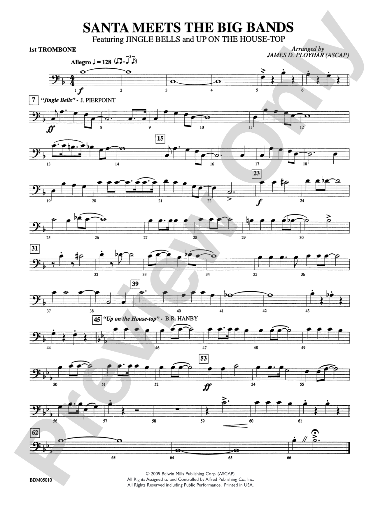Santa Meets the Big Bands: 1st Trombone
