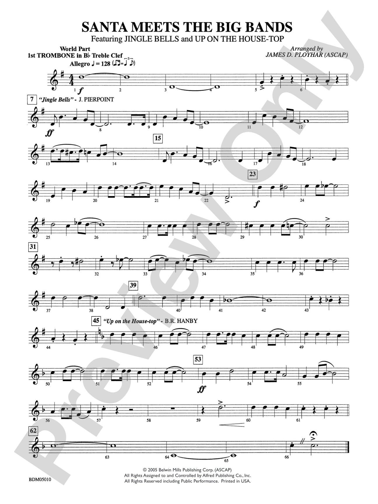 Santa Meets the Big Bands: WP 1st B-flat Trombone T.C.