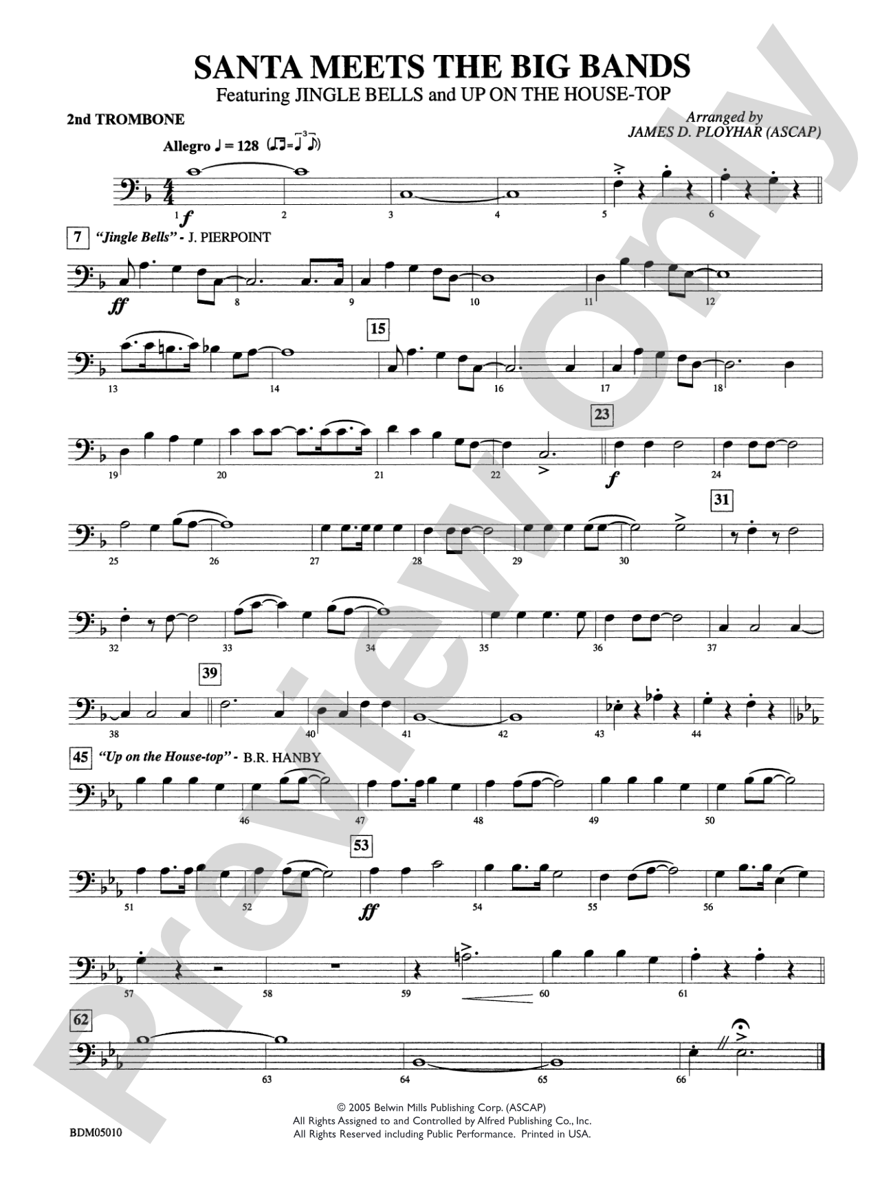 Santa Meets the Big Bands: 2nd Trombone