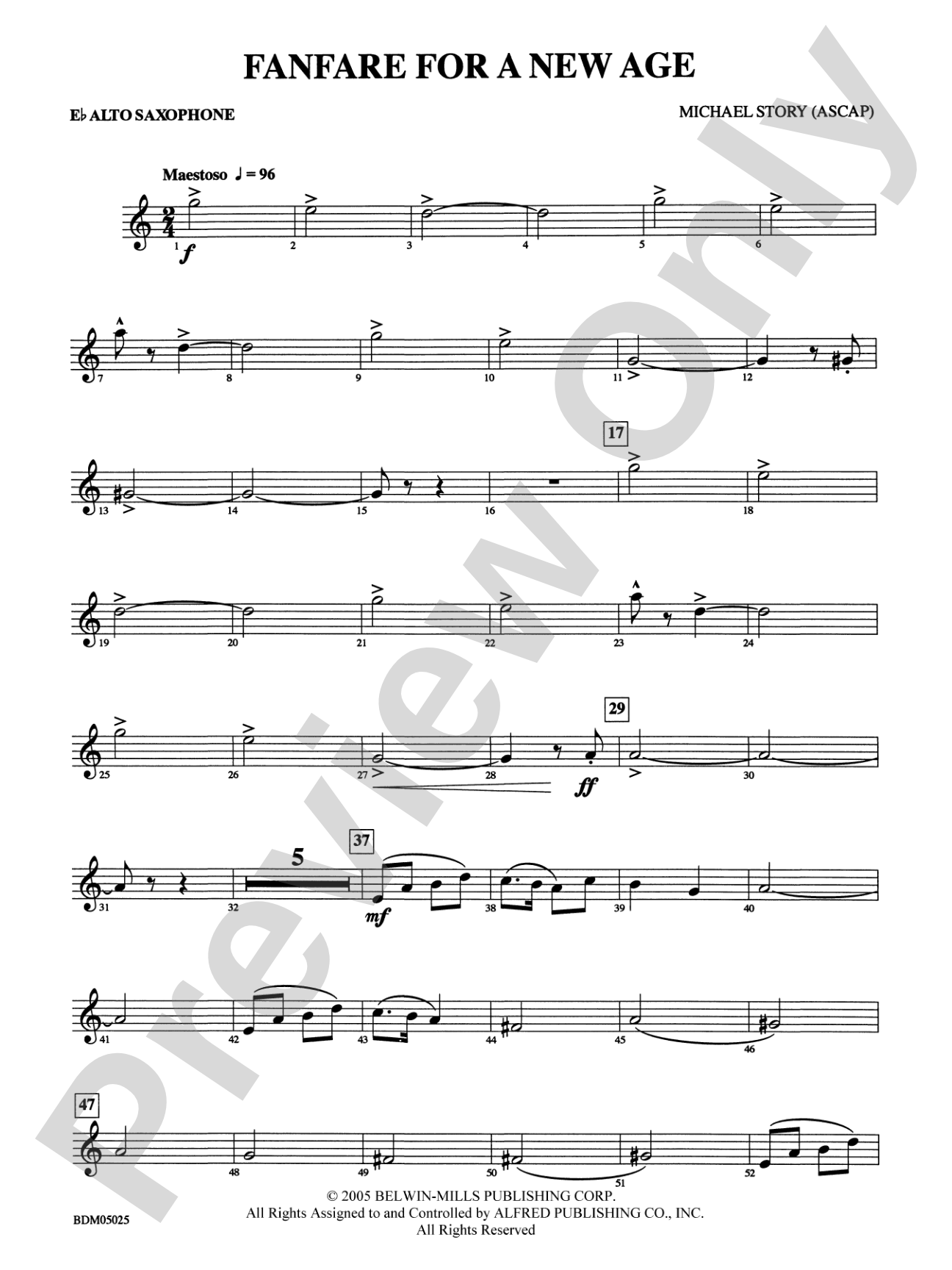 Fanfare for a New Age: E-flat Alto Saxophone