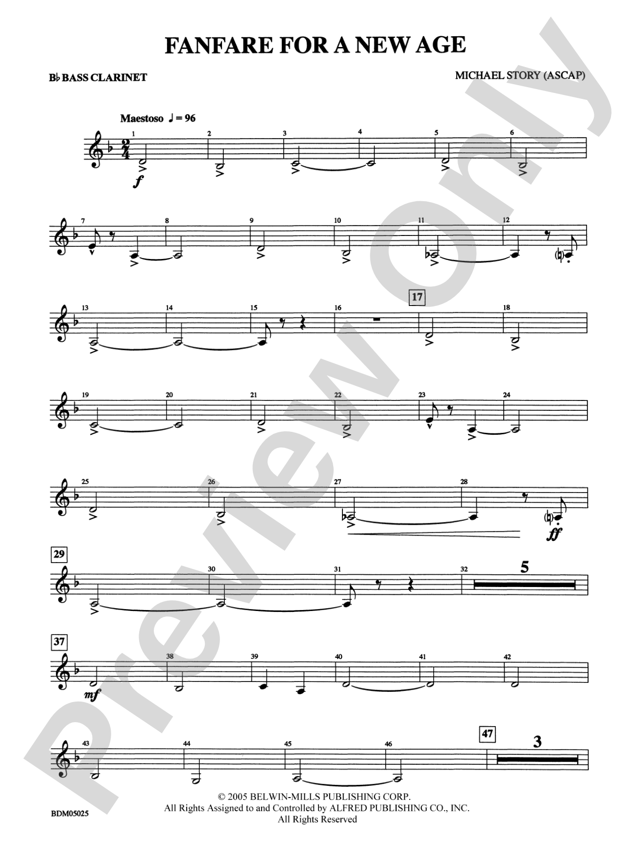Fanfare for a New Age: B-flat Bass Clarinet