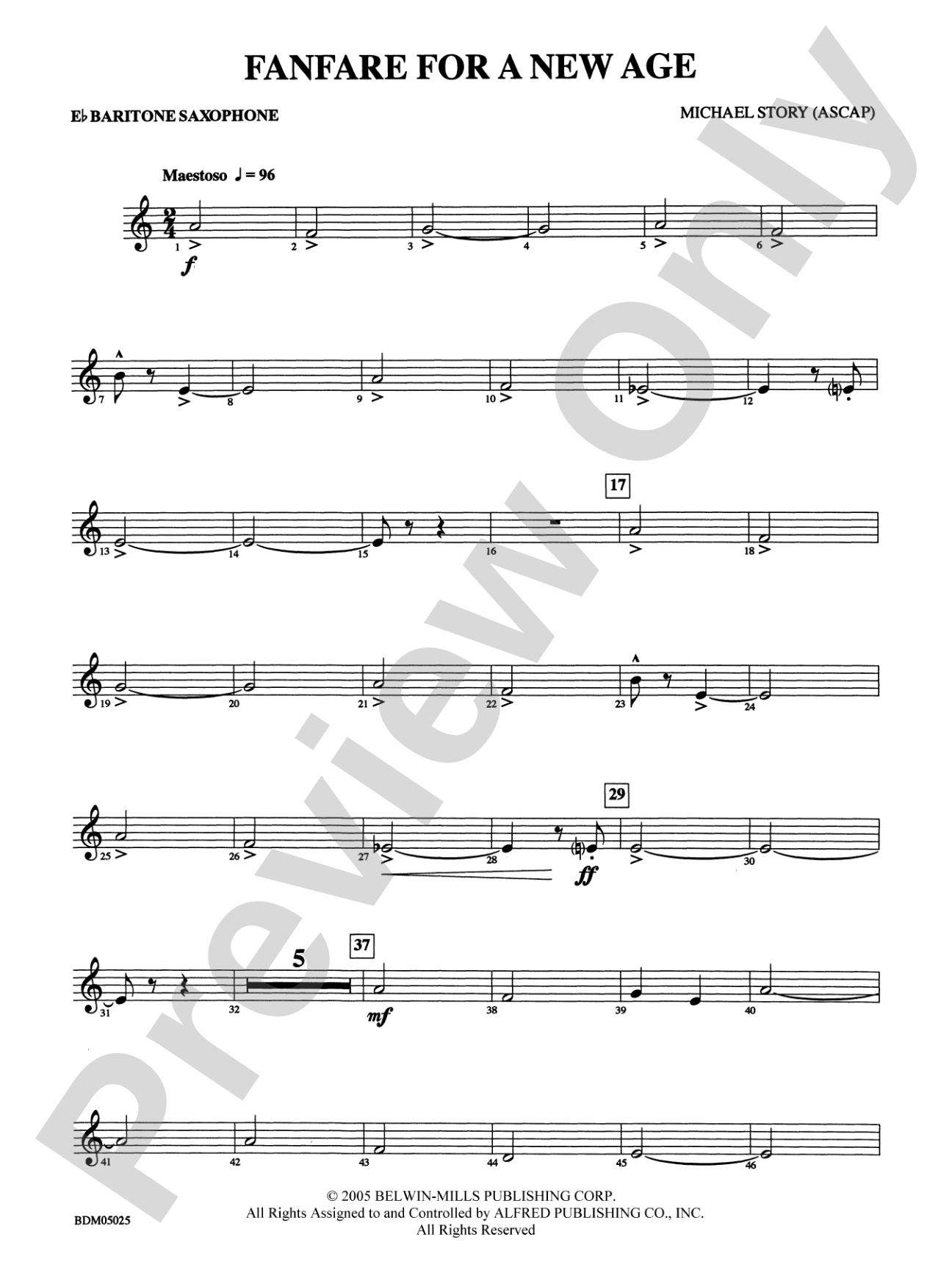 Fanfare for a New Age: E-flat Baritone Saxophone