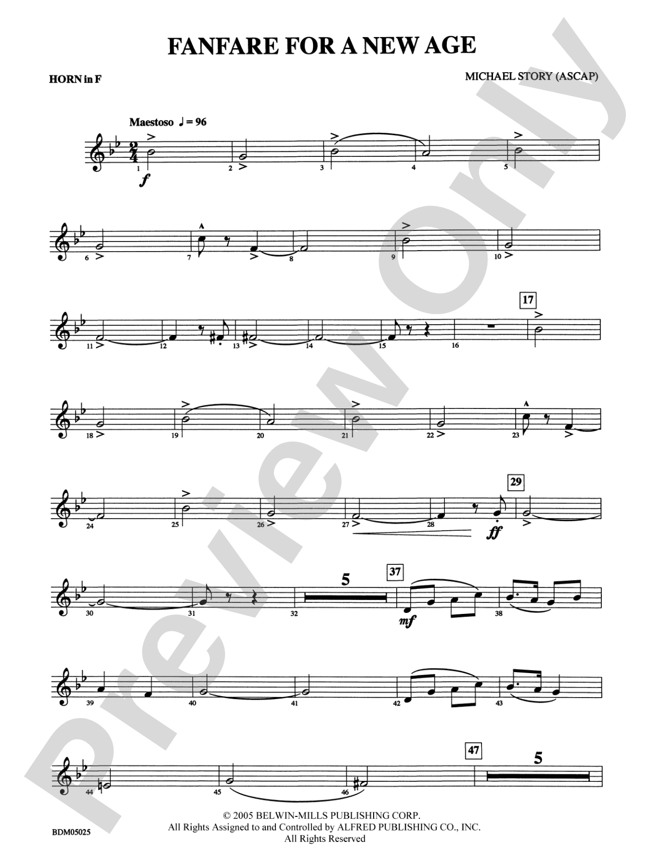 Fanfare for a New Age: 1st F Horn
