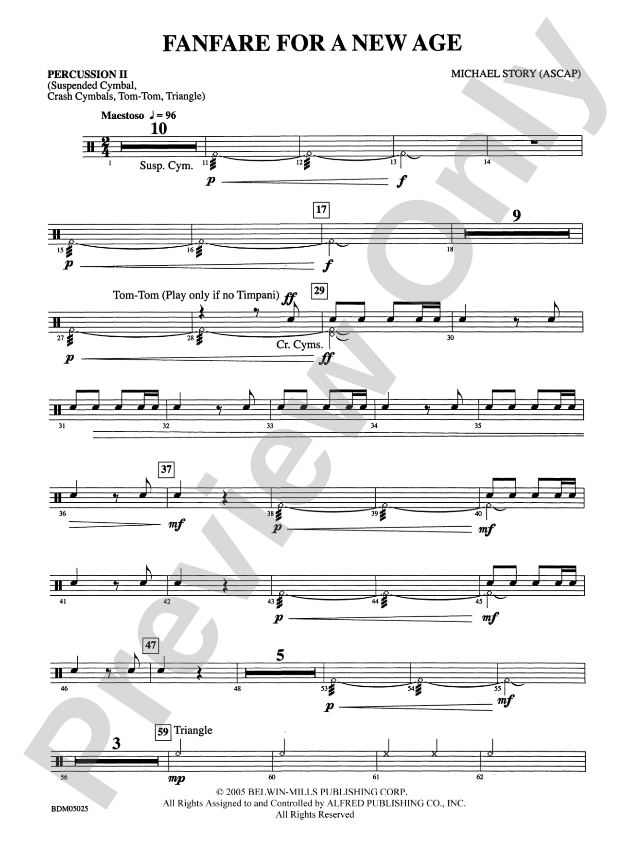 Fanfare for a New Age: 2nd Percussion