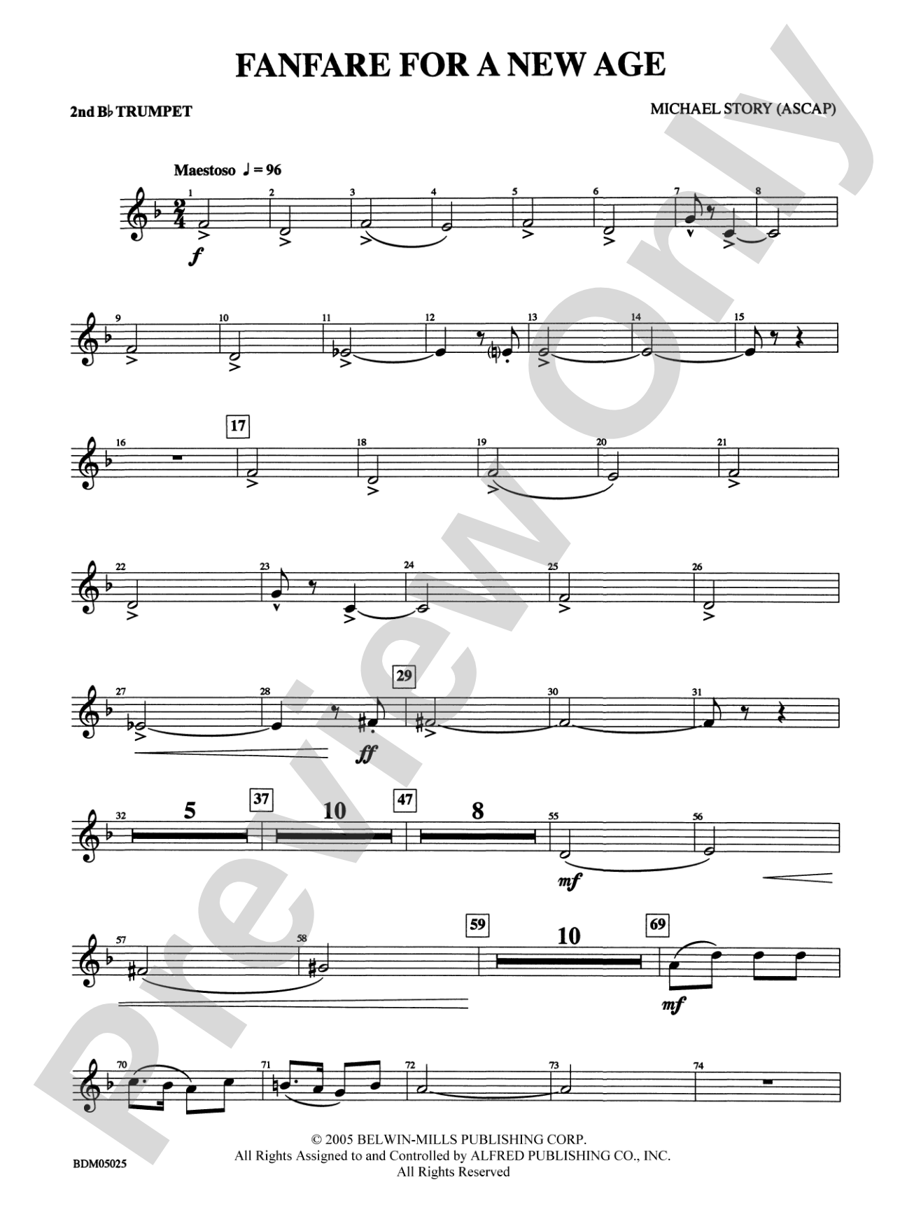 Fanfare for a New Age: 2nd B-flat Trumpet