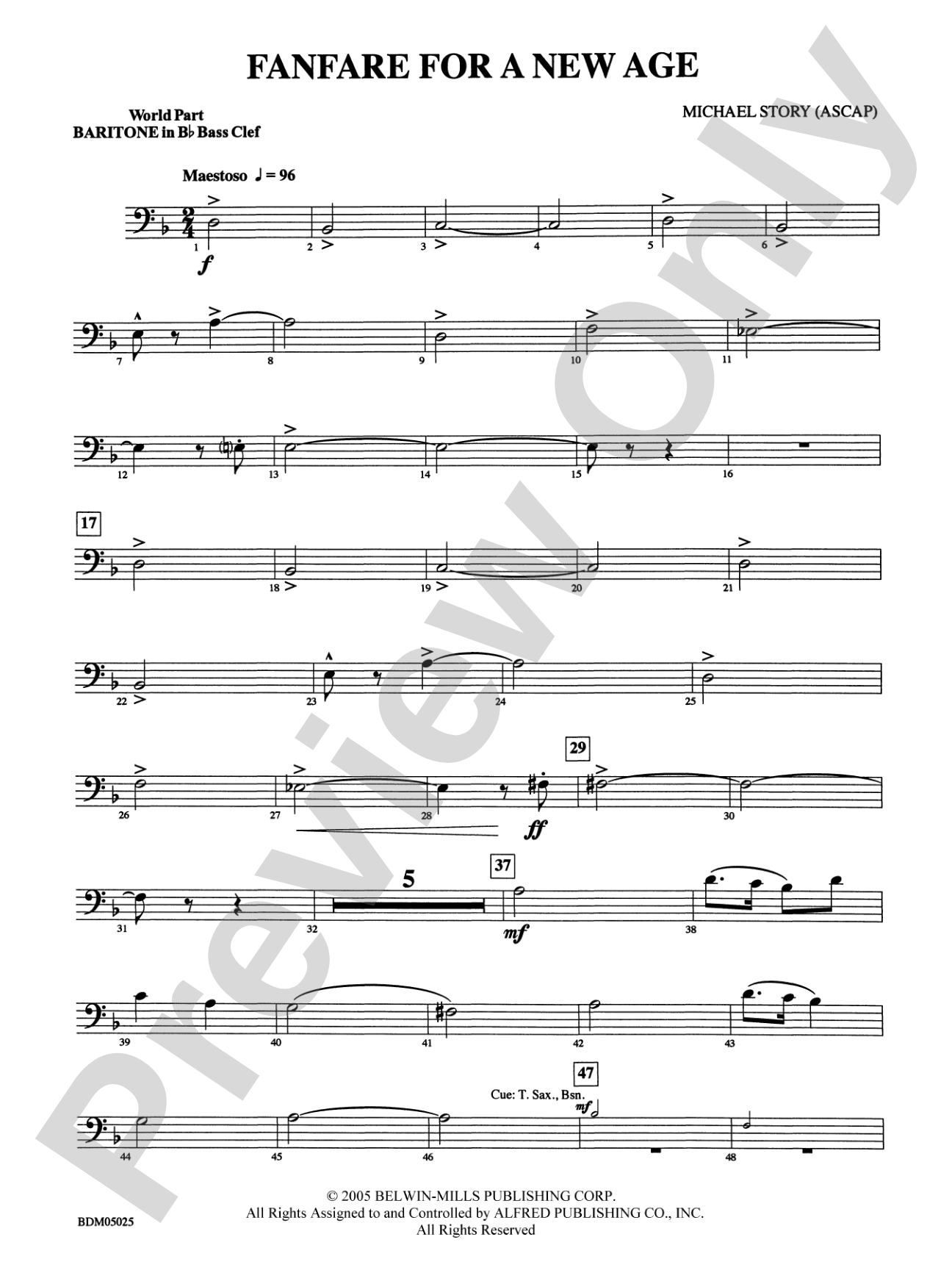 Fanfare for a New Age: (wp) B-flat Baritone B.C.