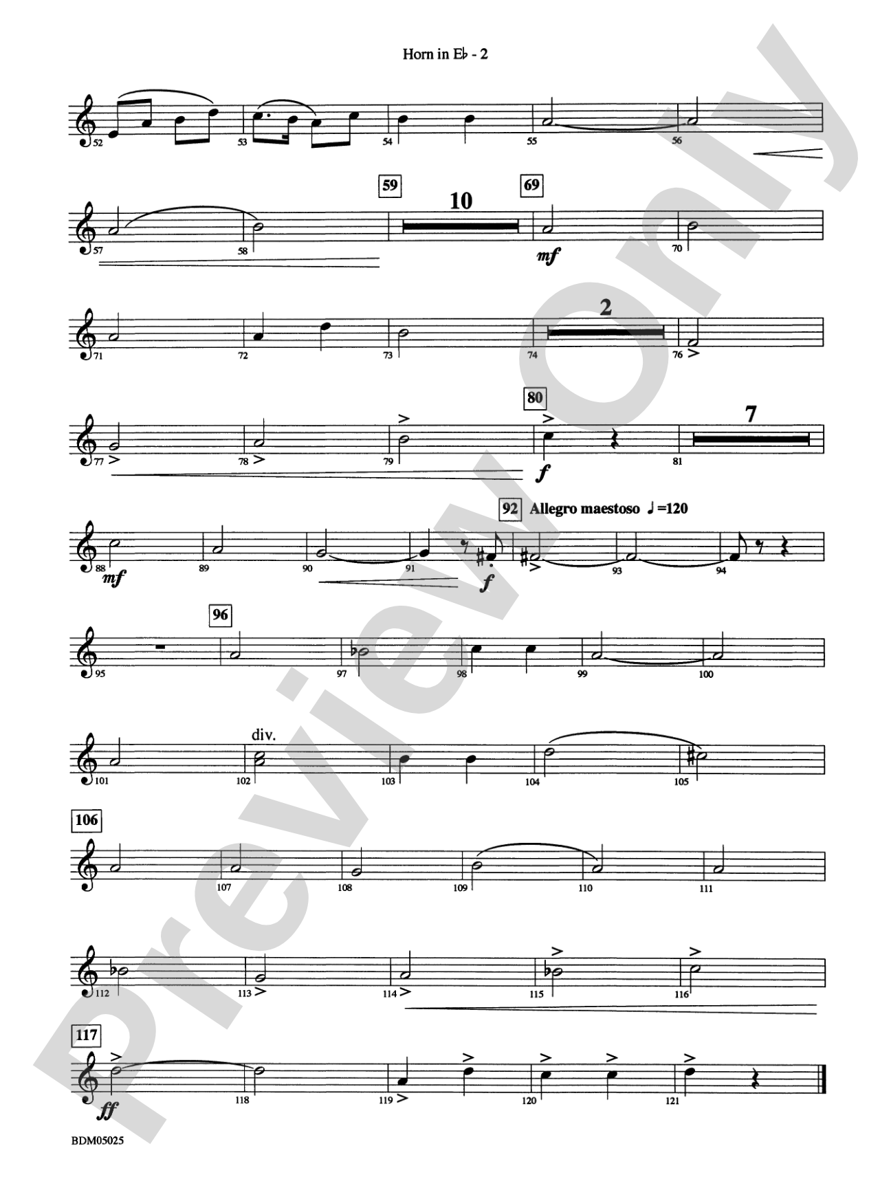 Fanfare for a New Age: (wp) 1st Horn in E-flat