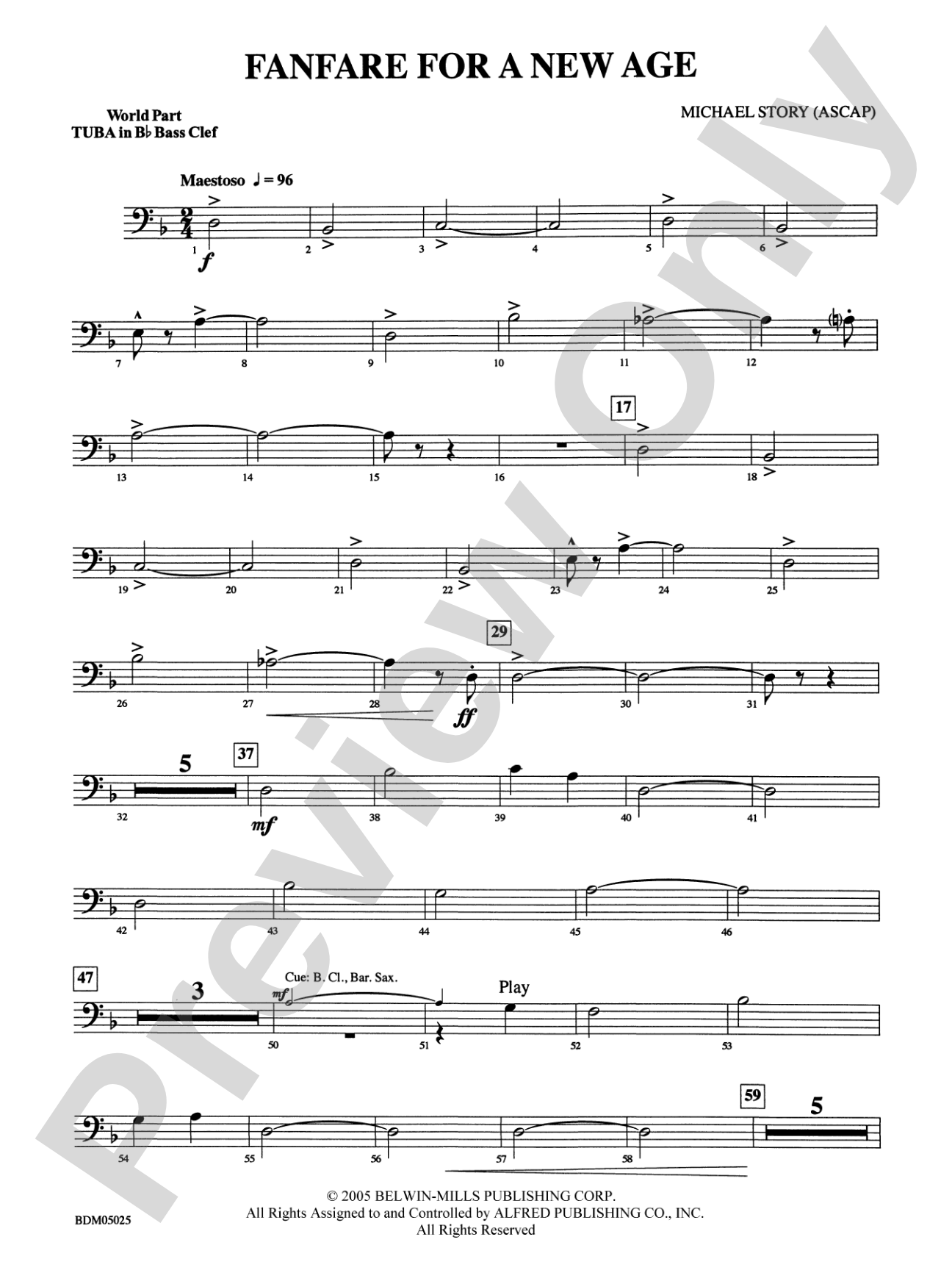 Fanfare for a New Age: (wp) B-flat Tuba B.C.