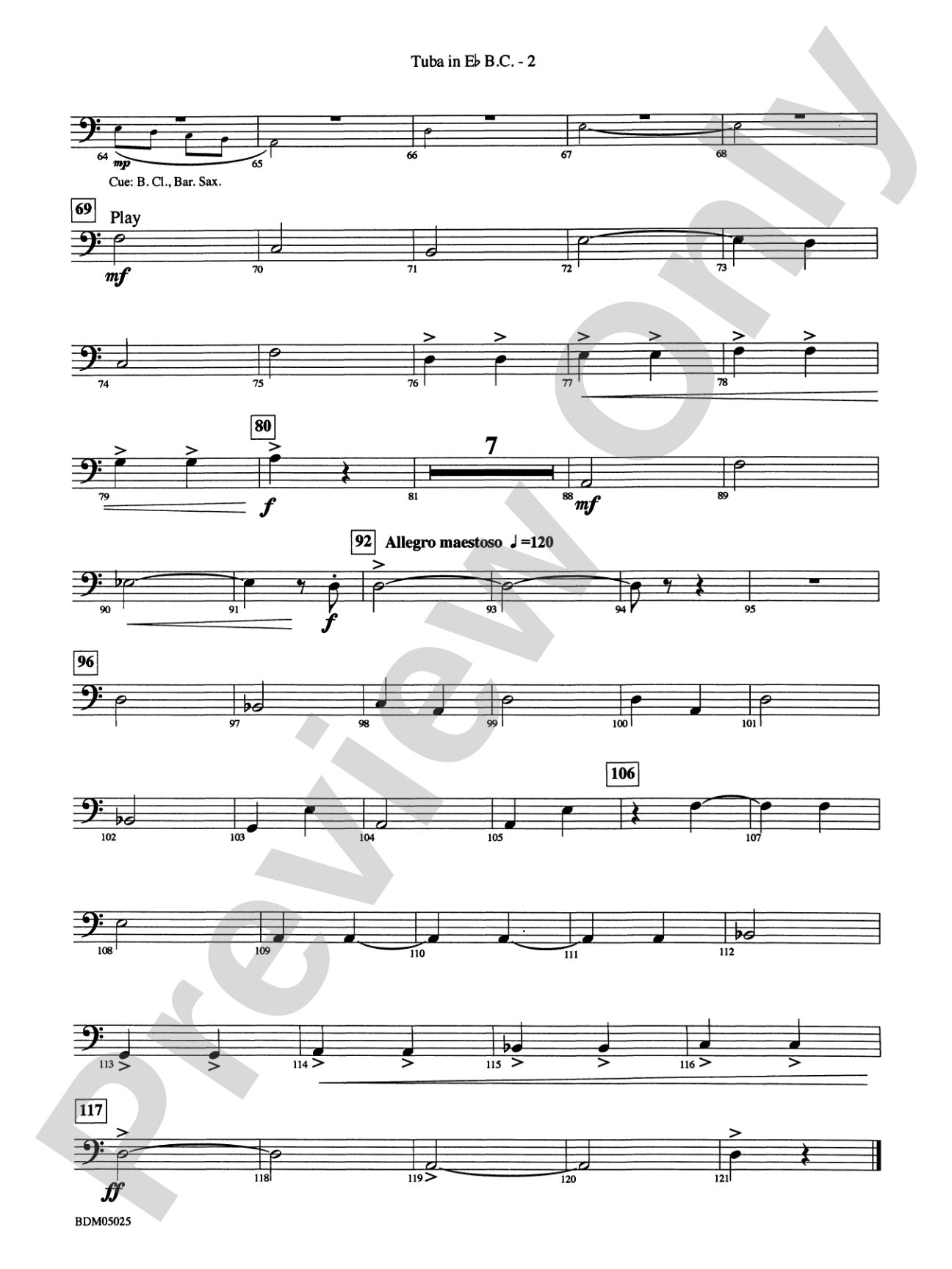 Fanfare for a New Age: (wp) E-flat Tuba B.C.