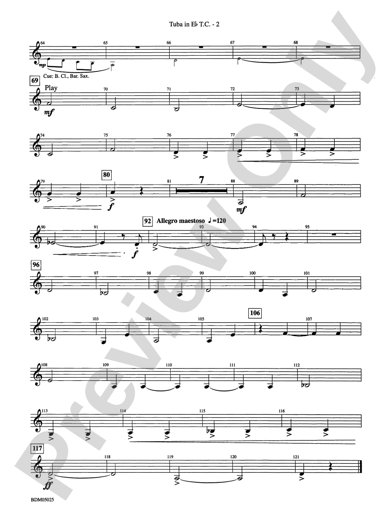 Fanfare for a New Age: (wp) E-flat Tuba T.C.