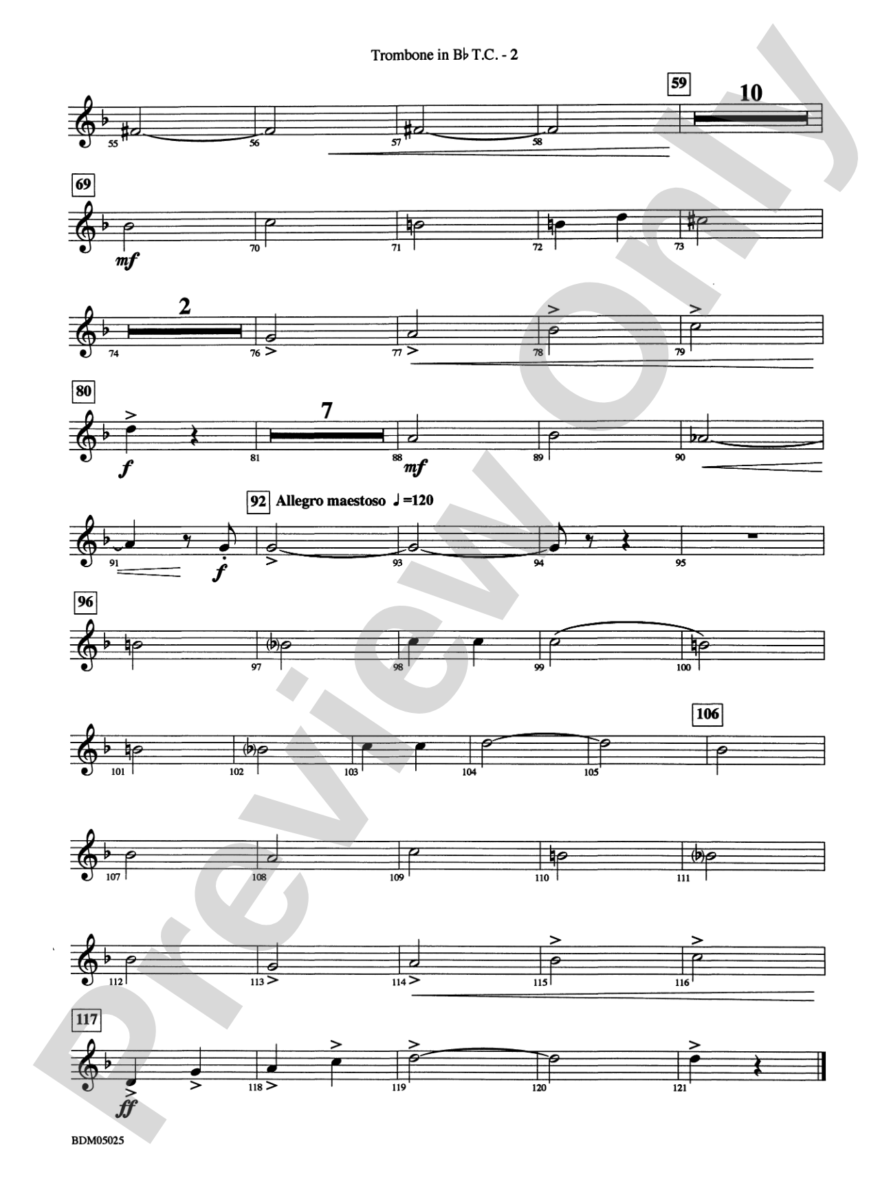 Fanfare for a New Age: (wp) 1st B-flat Trombone T.C.