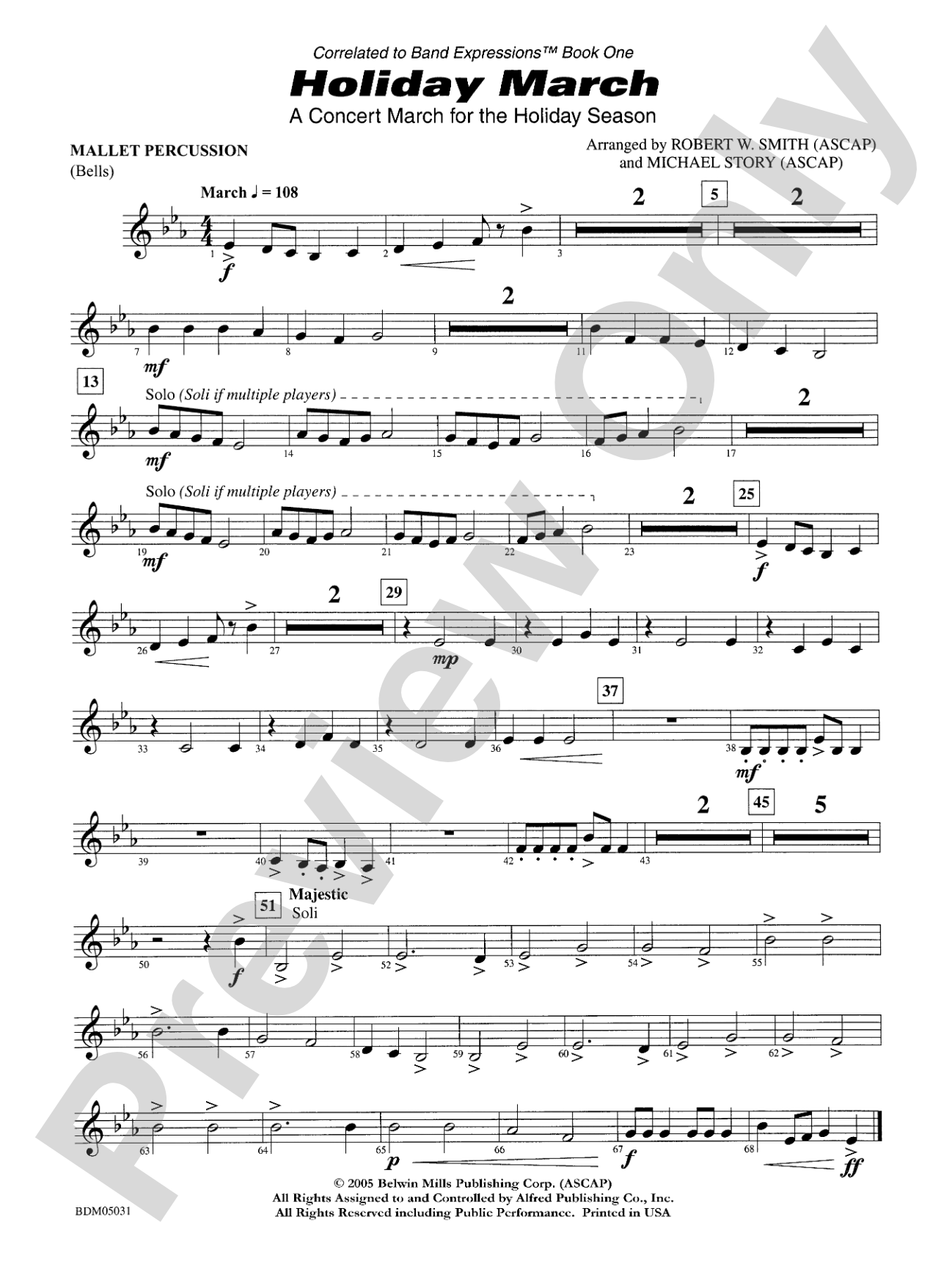 Holiday March (A Concert March for the Holiday Season): Mallets