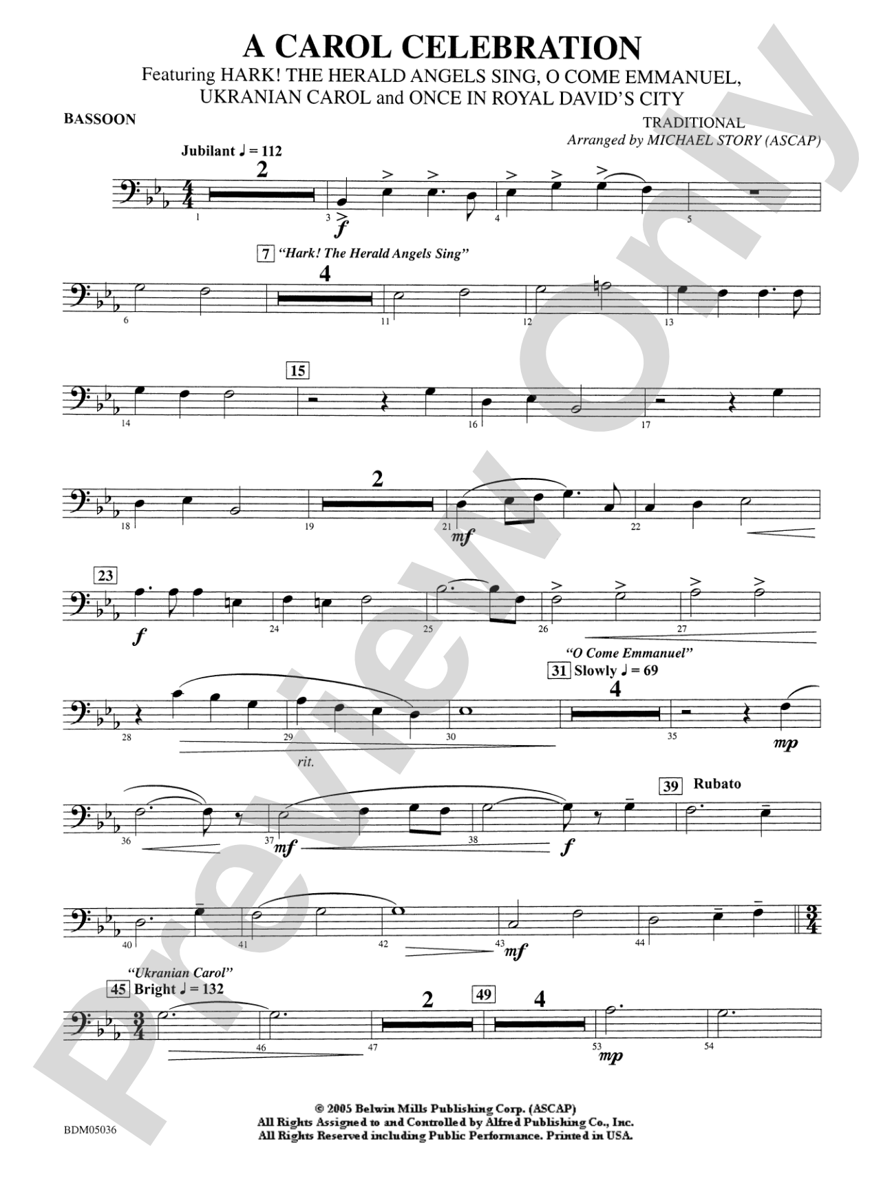 A Carol Celebration: Bassoon