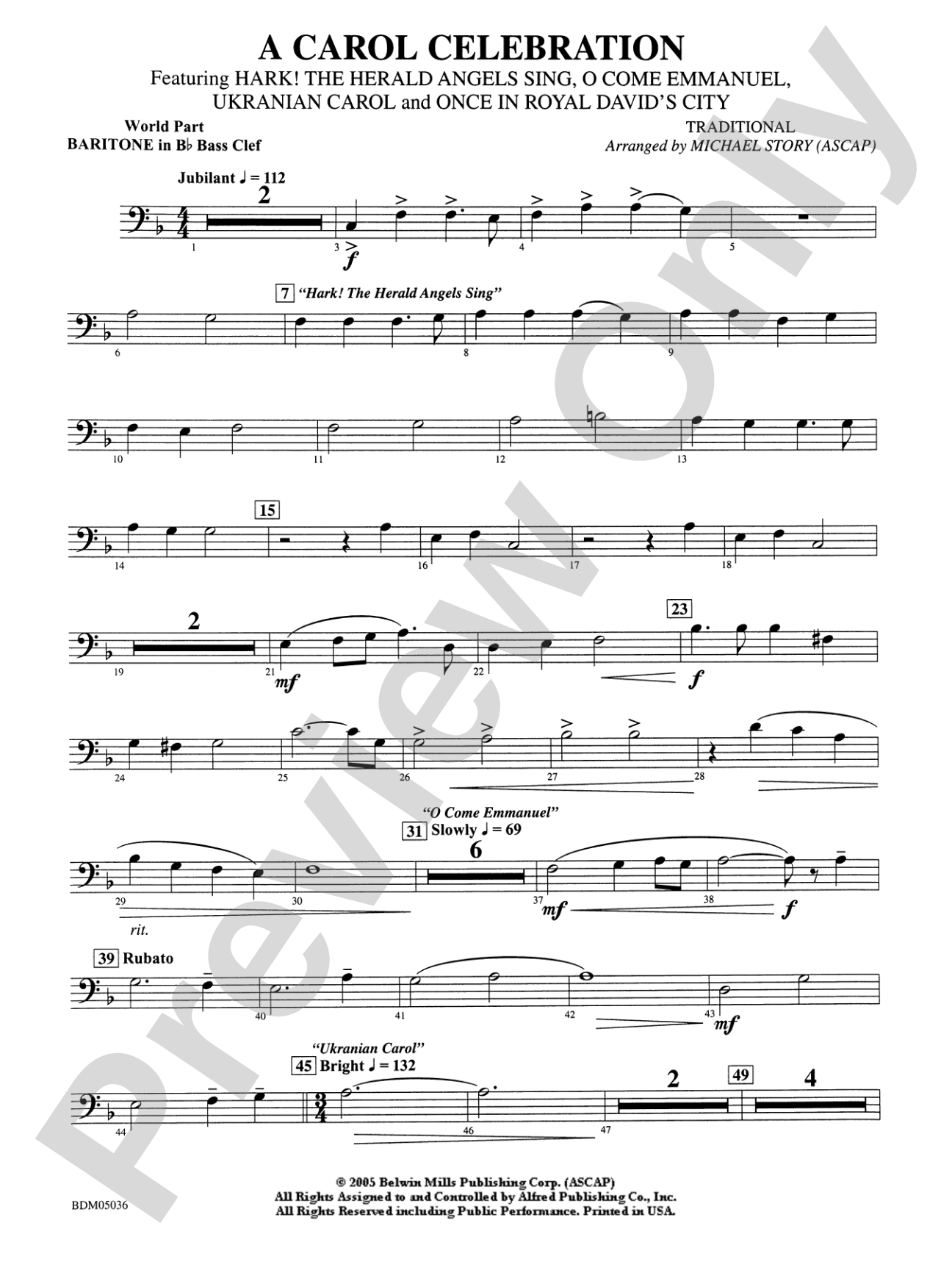 A Carol Celebration: WP B-flat Baritone B.C.