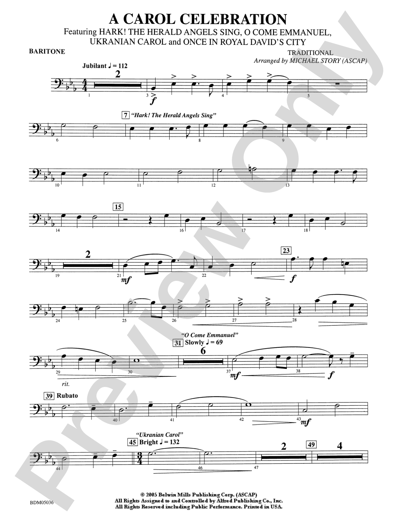 A Carol Celebration: Baritone B.C.