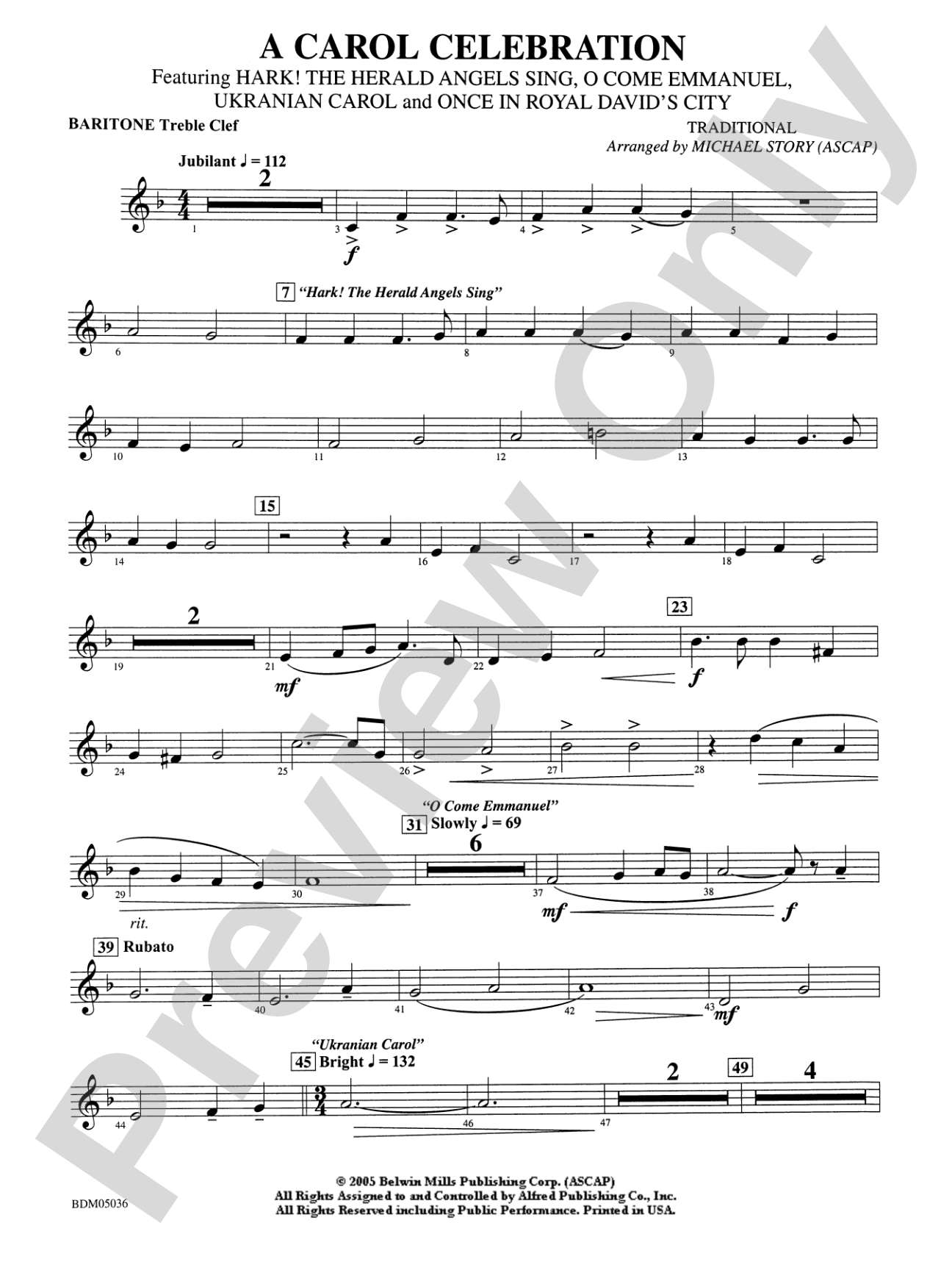 A Carol Celebration: Baritone T.C.