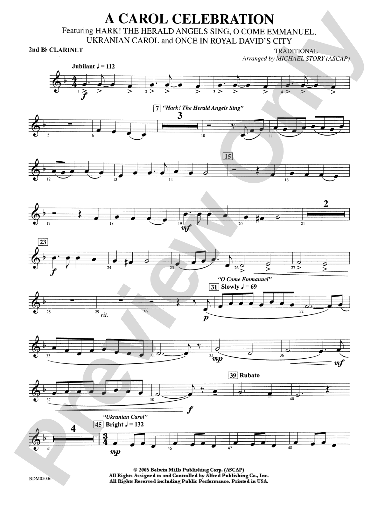 A Carol Celebration: 2nd B-flat Clarinet