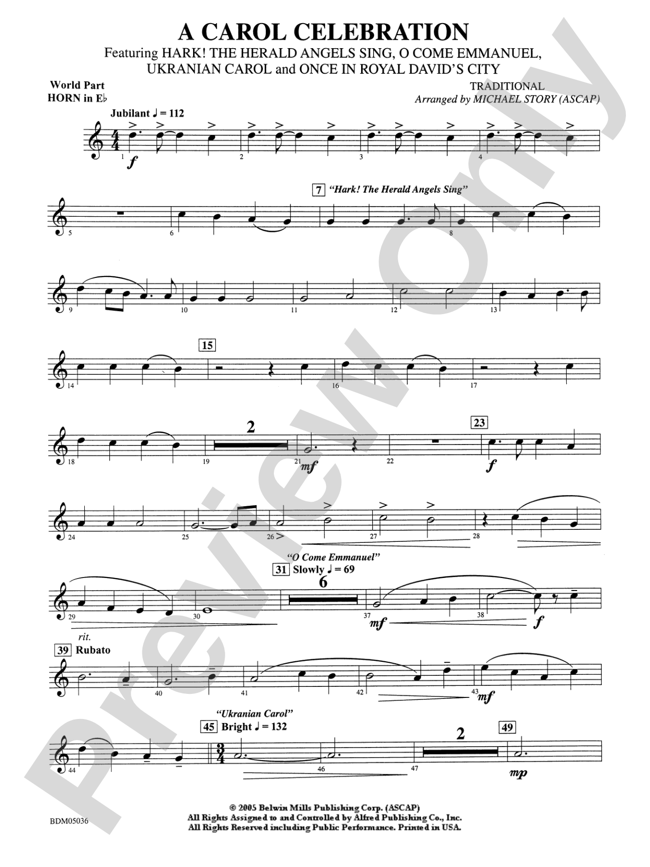 A Carol Celebration: WP 1st Horn in E-flat