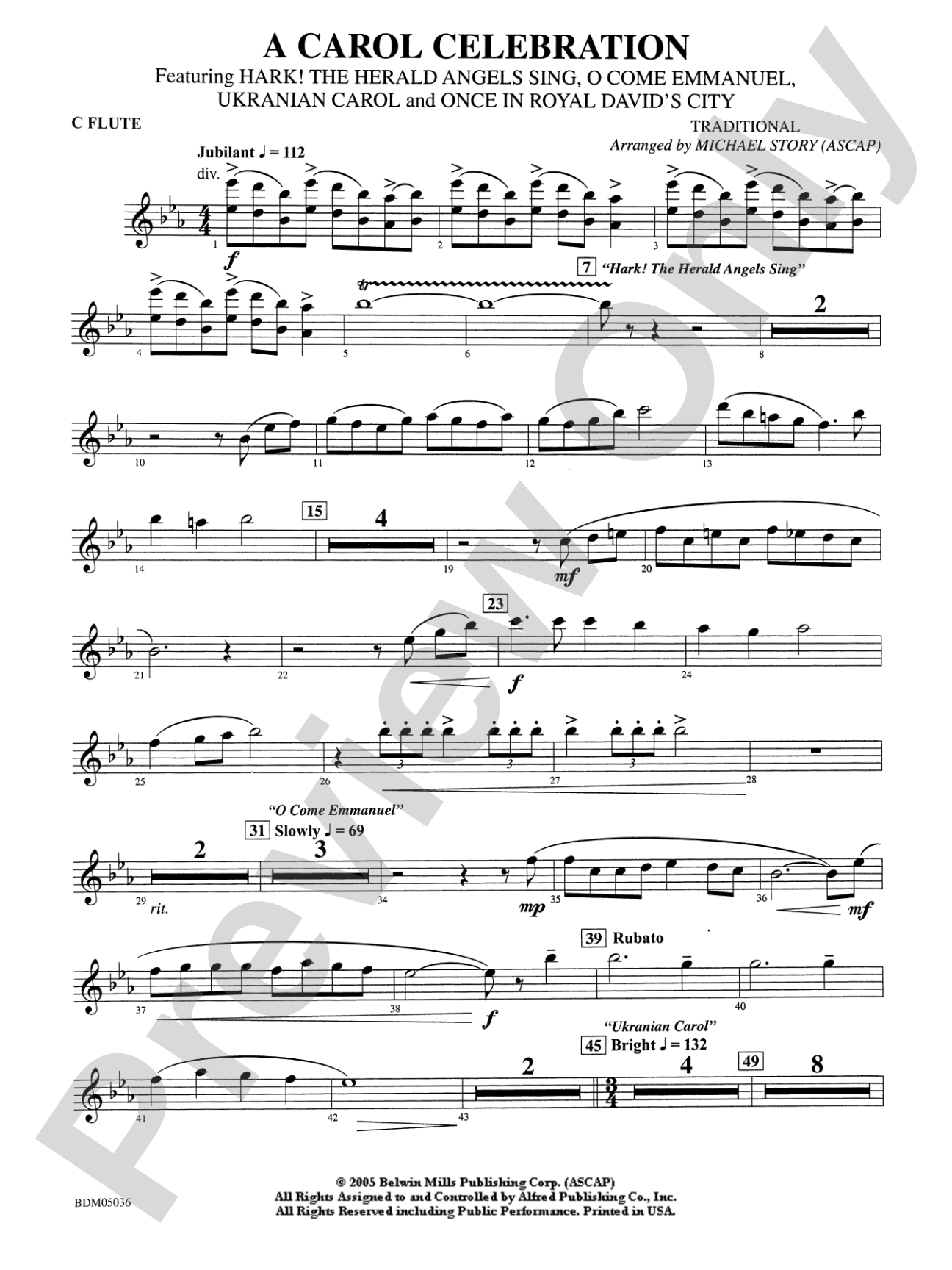 A Carol Celebration: Flute