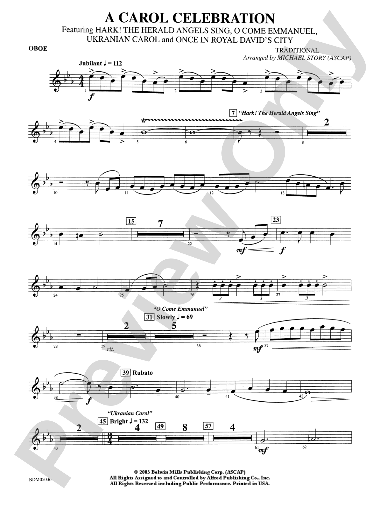 A Carol Celebration: Oboe