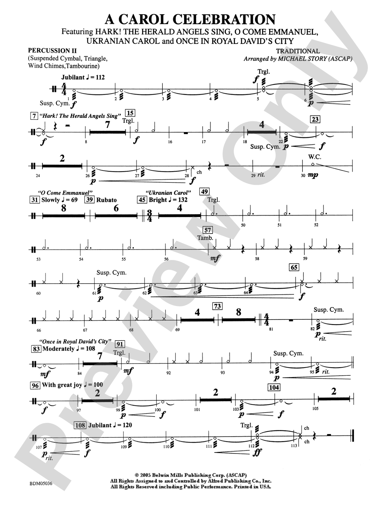 A Carol Celebration: 2nd Percussion