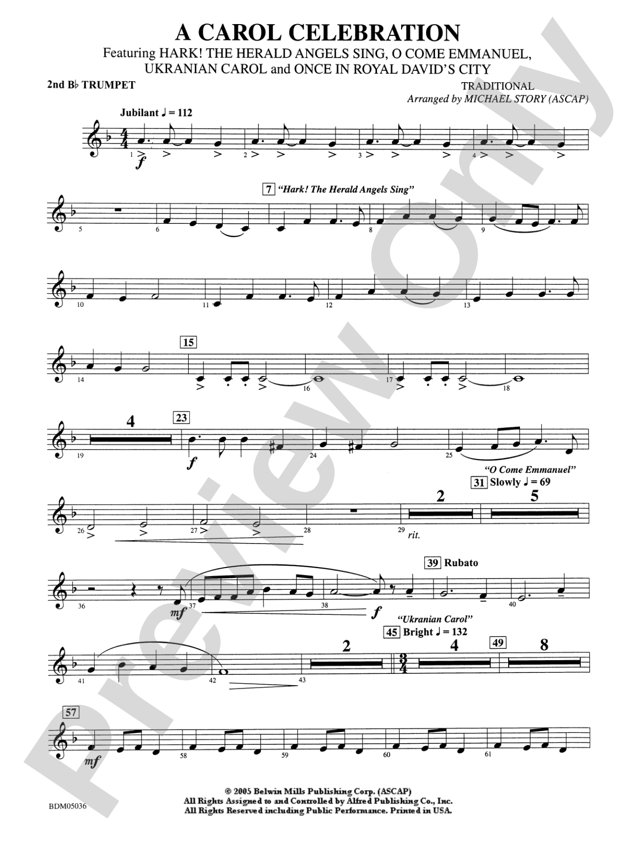 A Carol Celebration: 2nd B-flat Trumpet