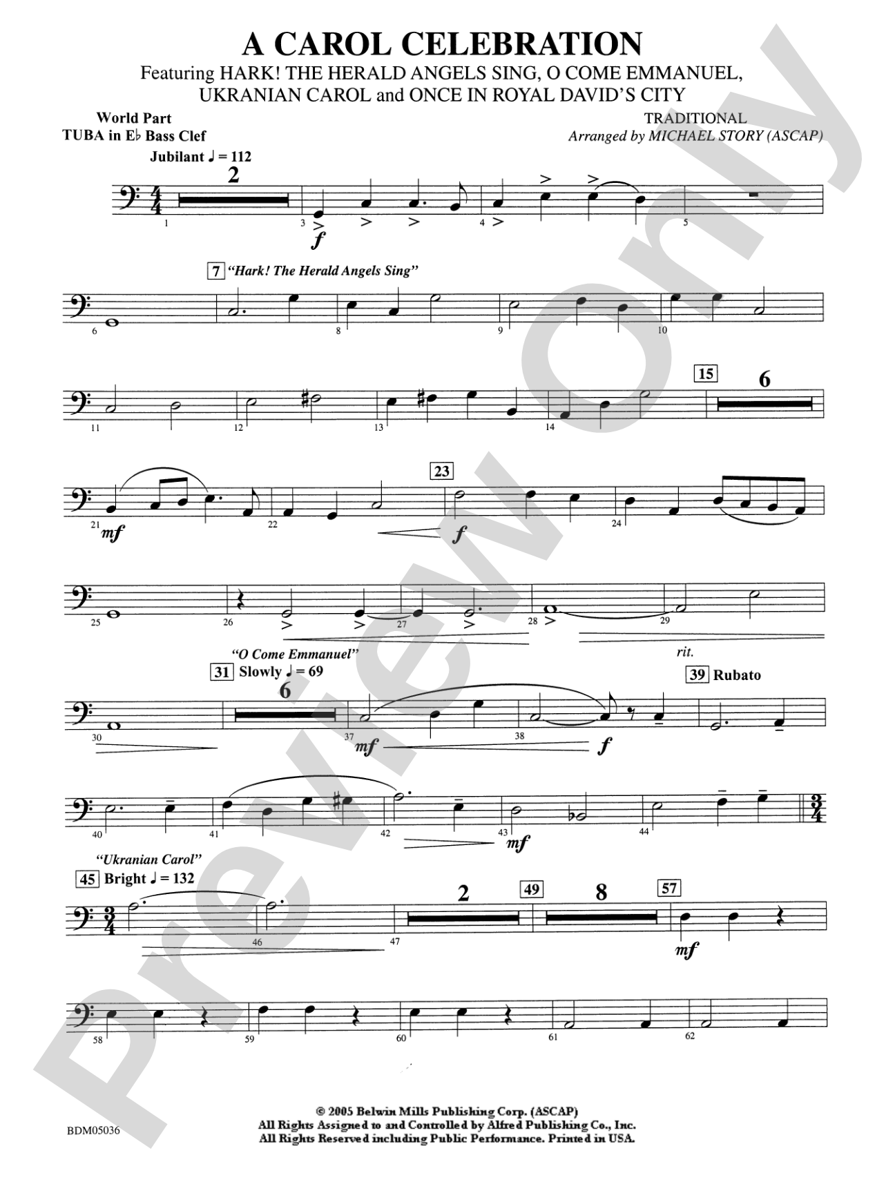 A Carol Celebration: WP E-flat Tuba B.C.