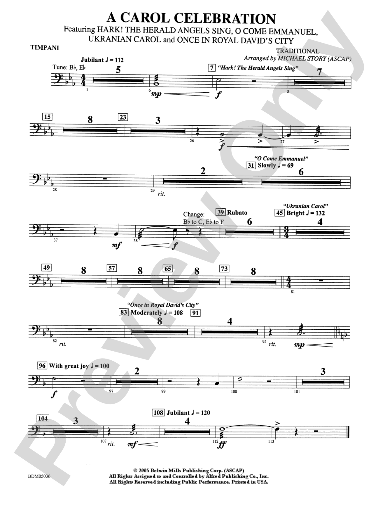 A Carol Celebration: Timpani
