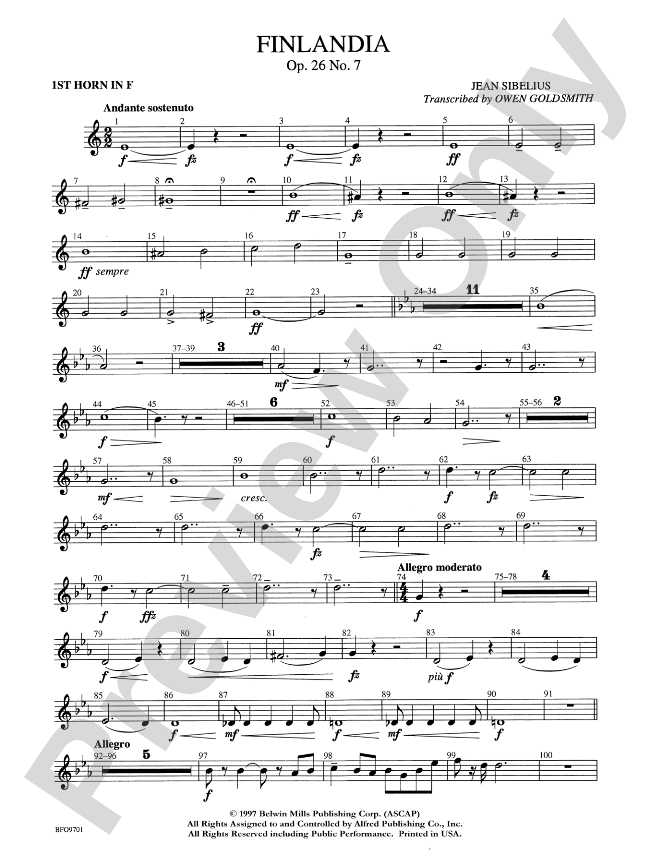 Finlandia: 1st F Horn