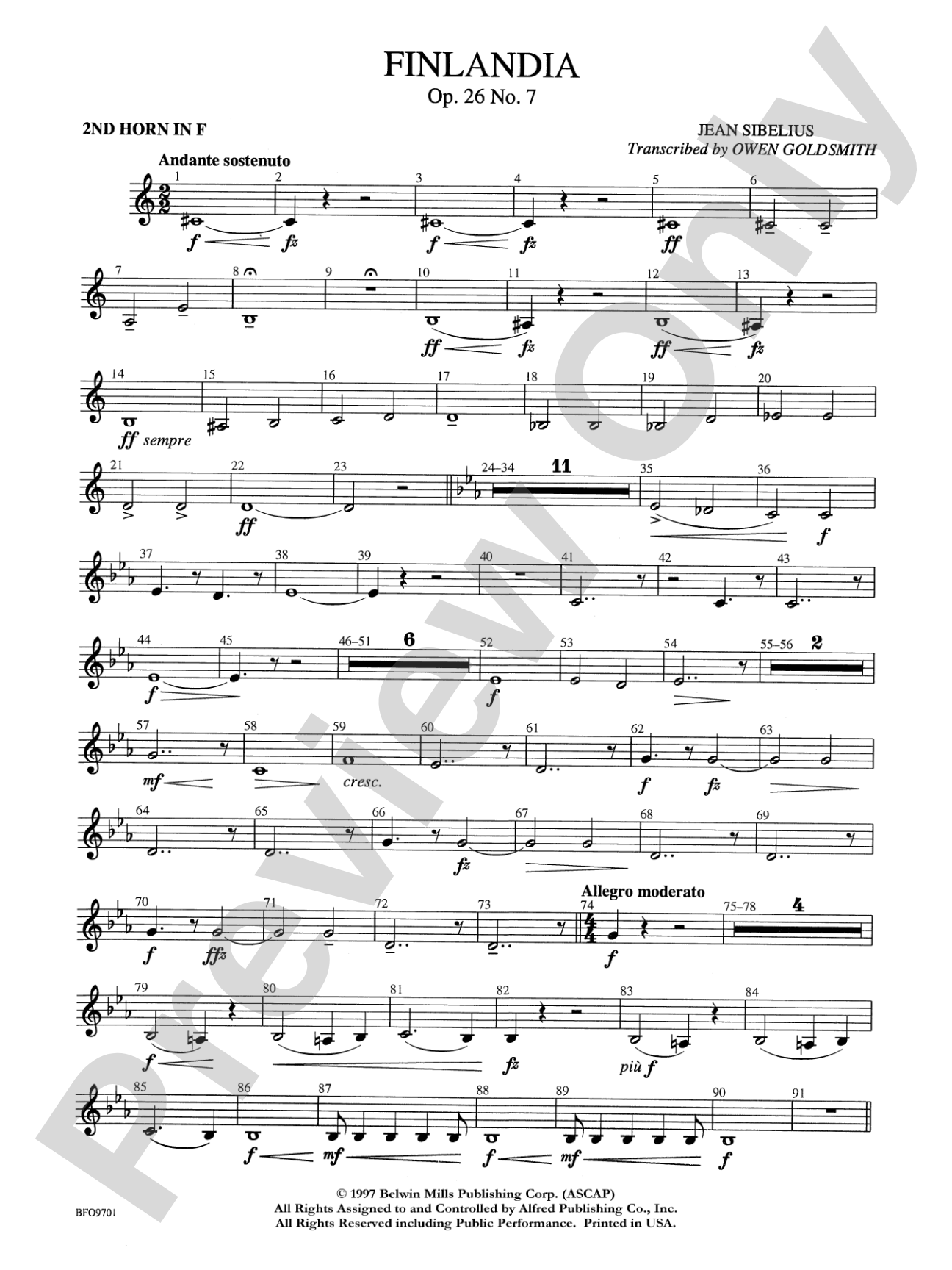 Finlandia: 2nd F Horn