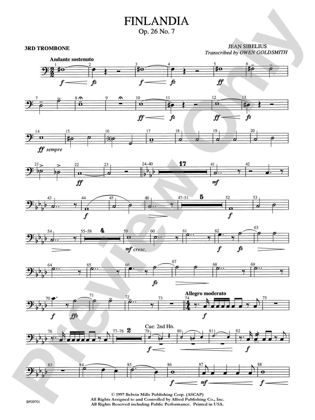 Finlandia: 3rd Trombone