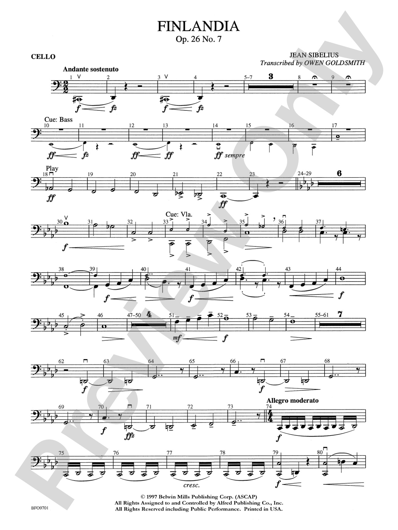Finlandia: Cello