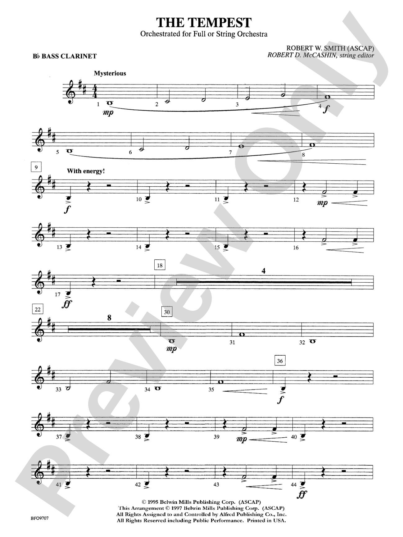 The Tempest: B-flat Bass Clarinet