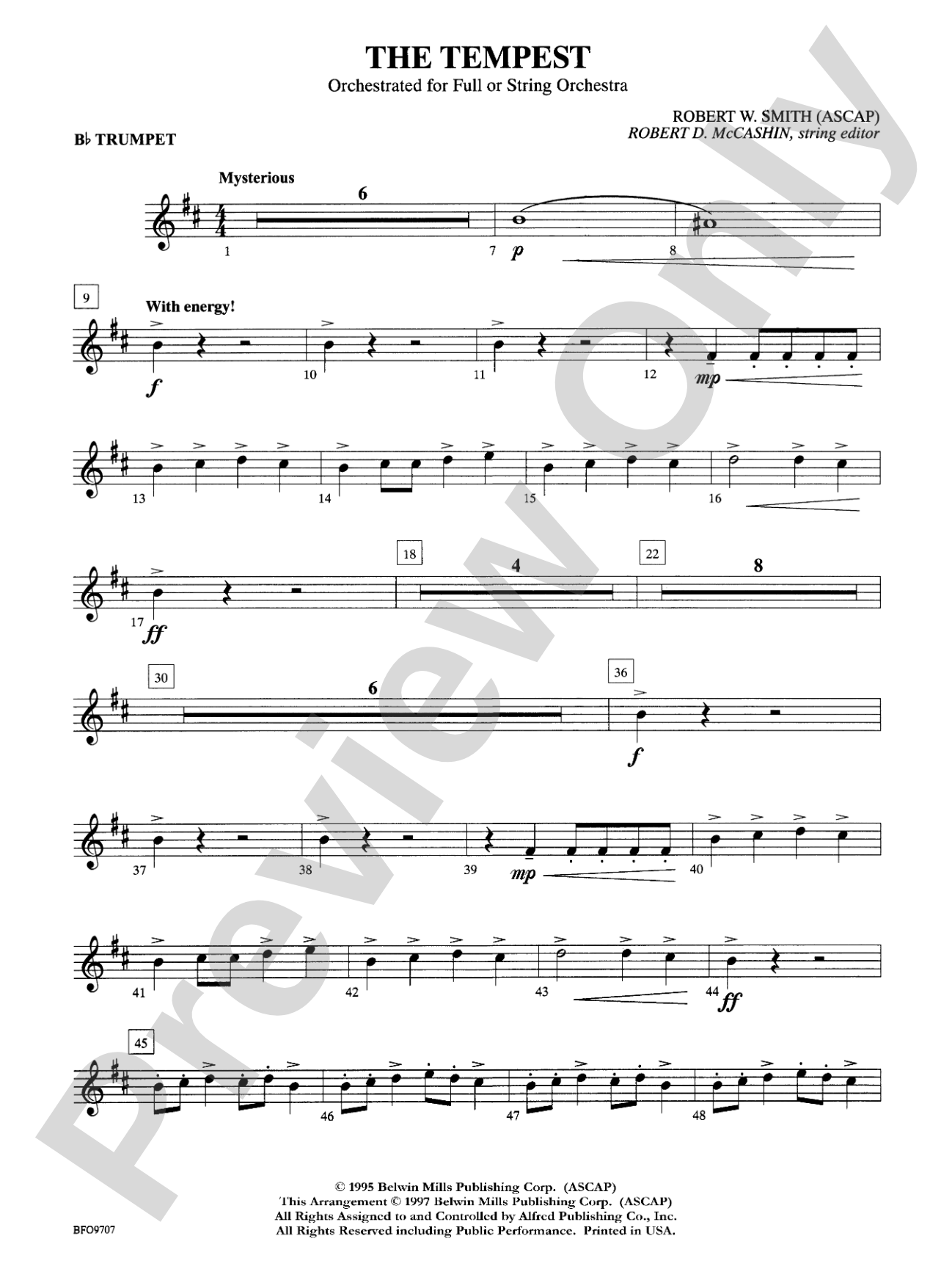 The Tempest: 1st B-flat Trumpet