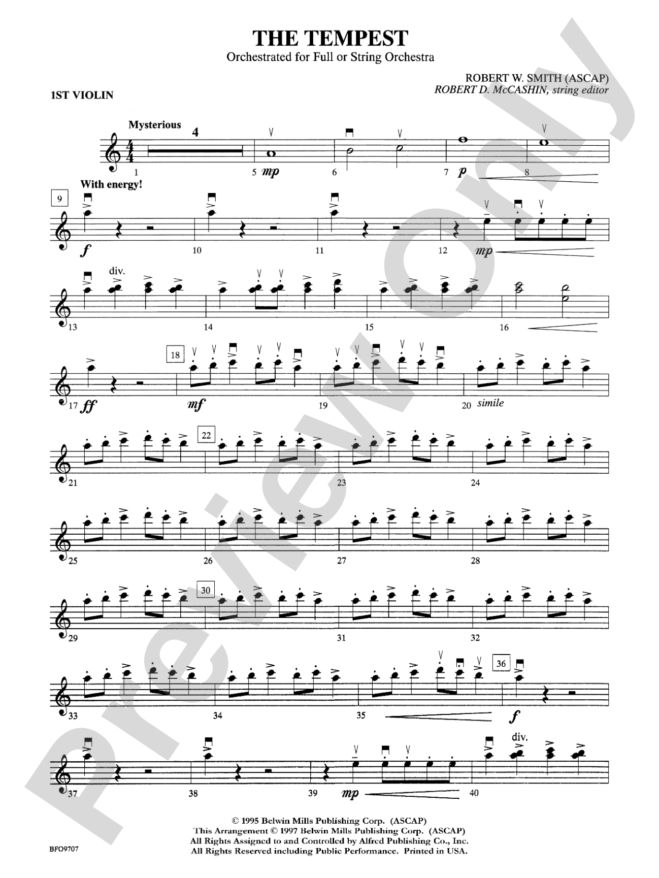 The Tempest: 1st Violin