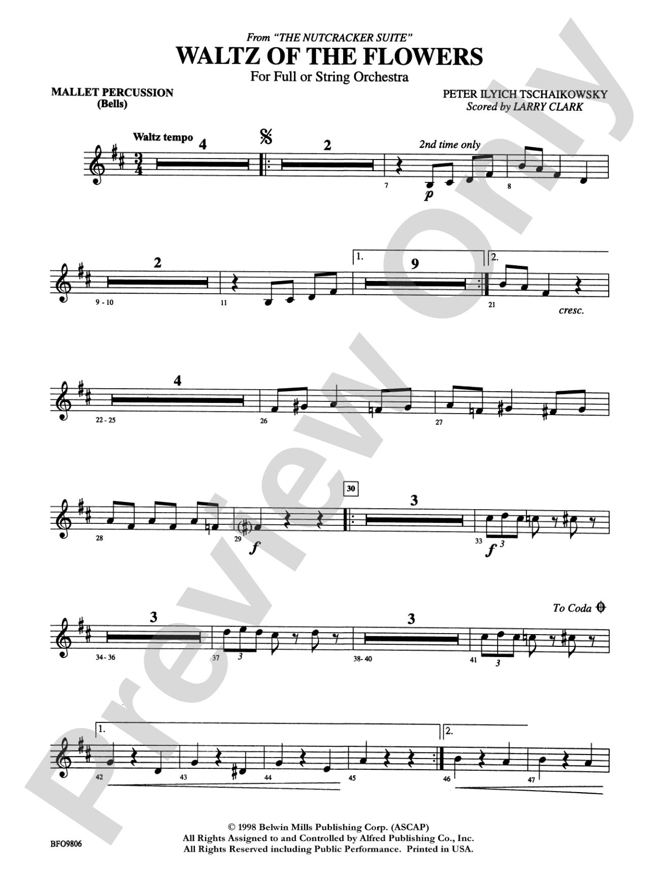 Waltz of the Flowers (from The Nutcracker Suite): Mallets
